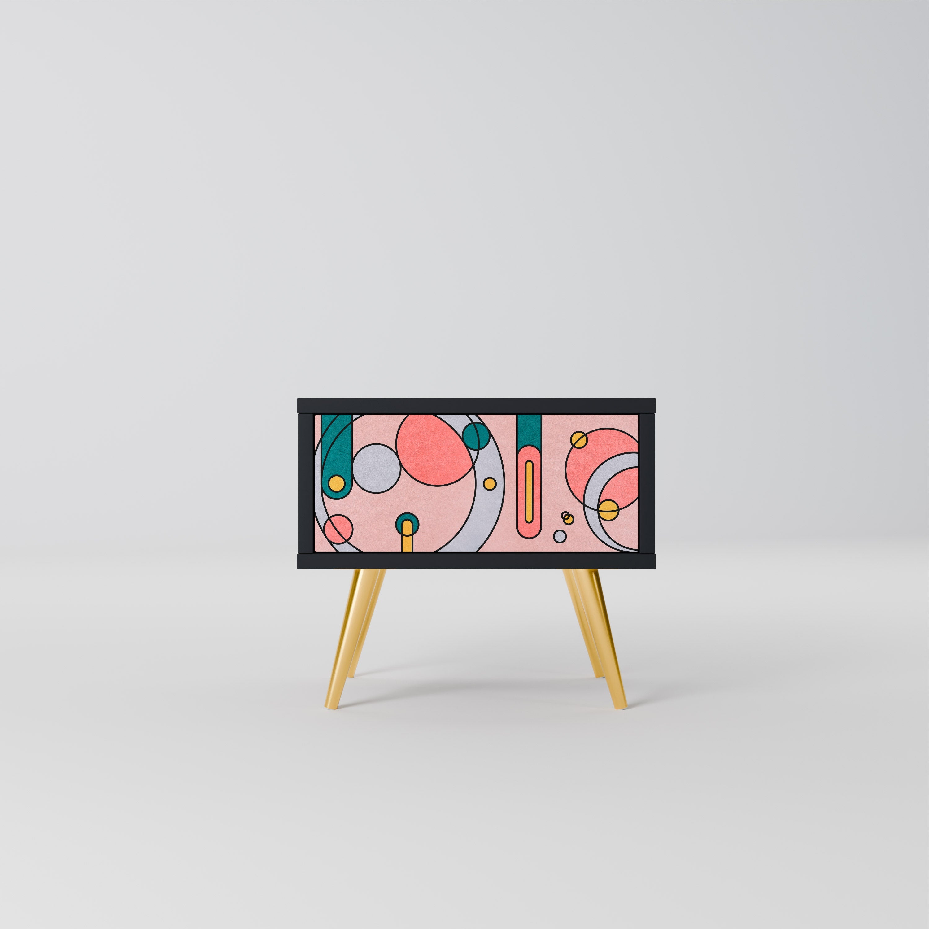 Table de chevet GOSSAMER ECHOES en finition noire