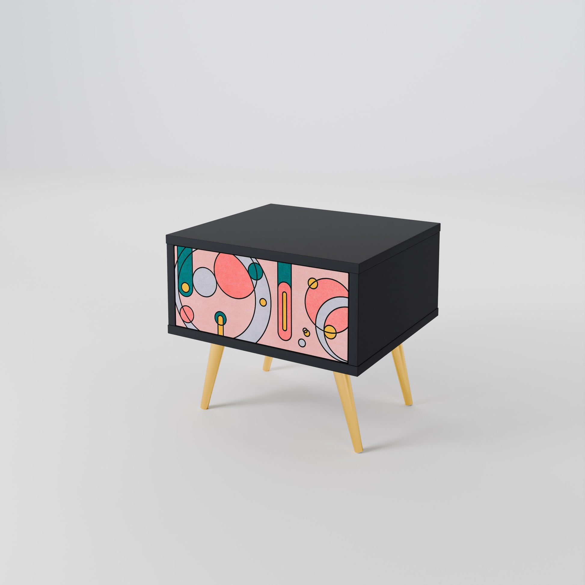 Table de chevet GOSSAMER ECHOES en finition noire