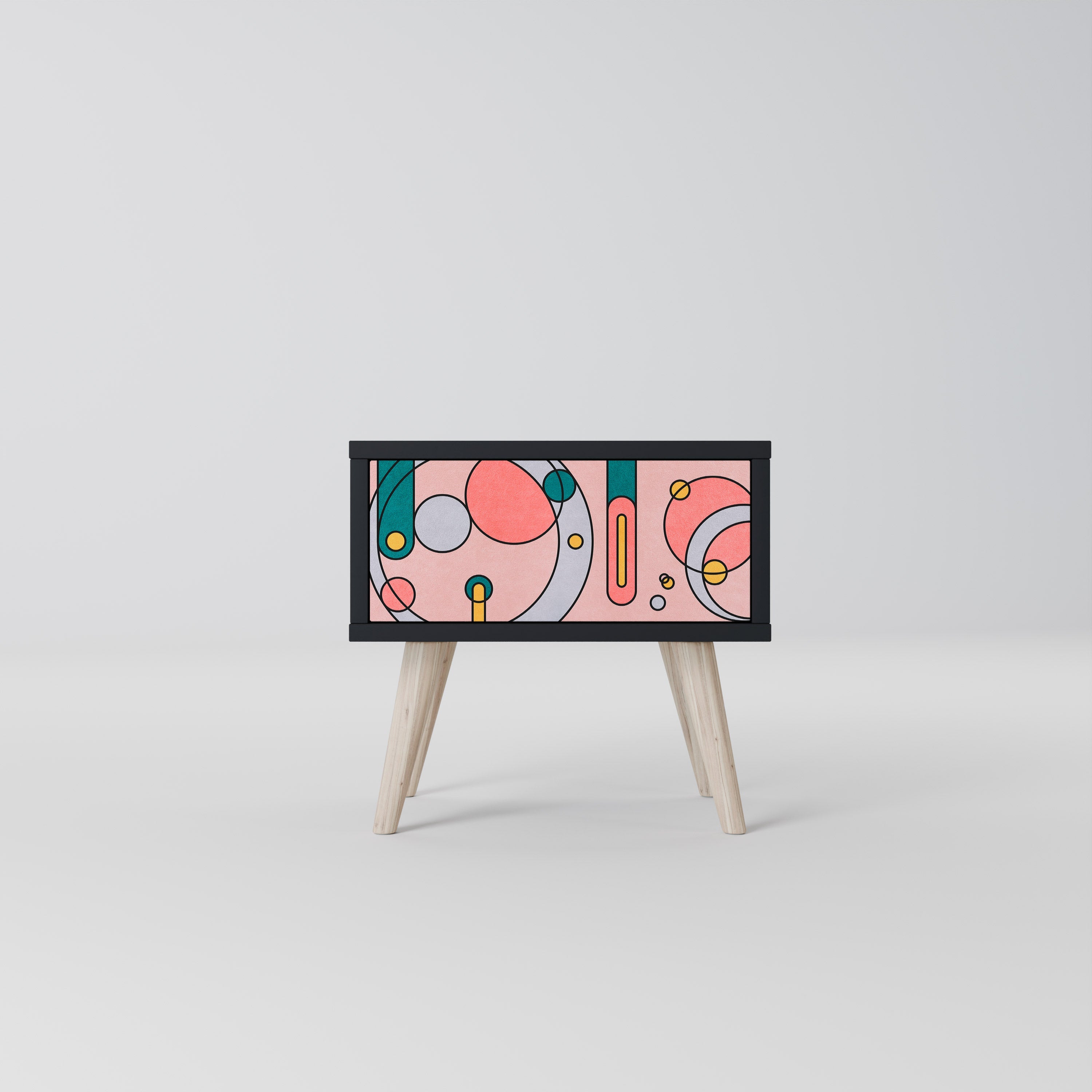 Table de chevet GOSSAMER ECHOES en finition noire