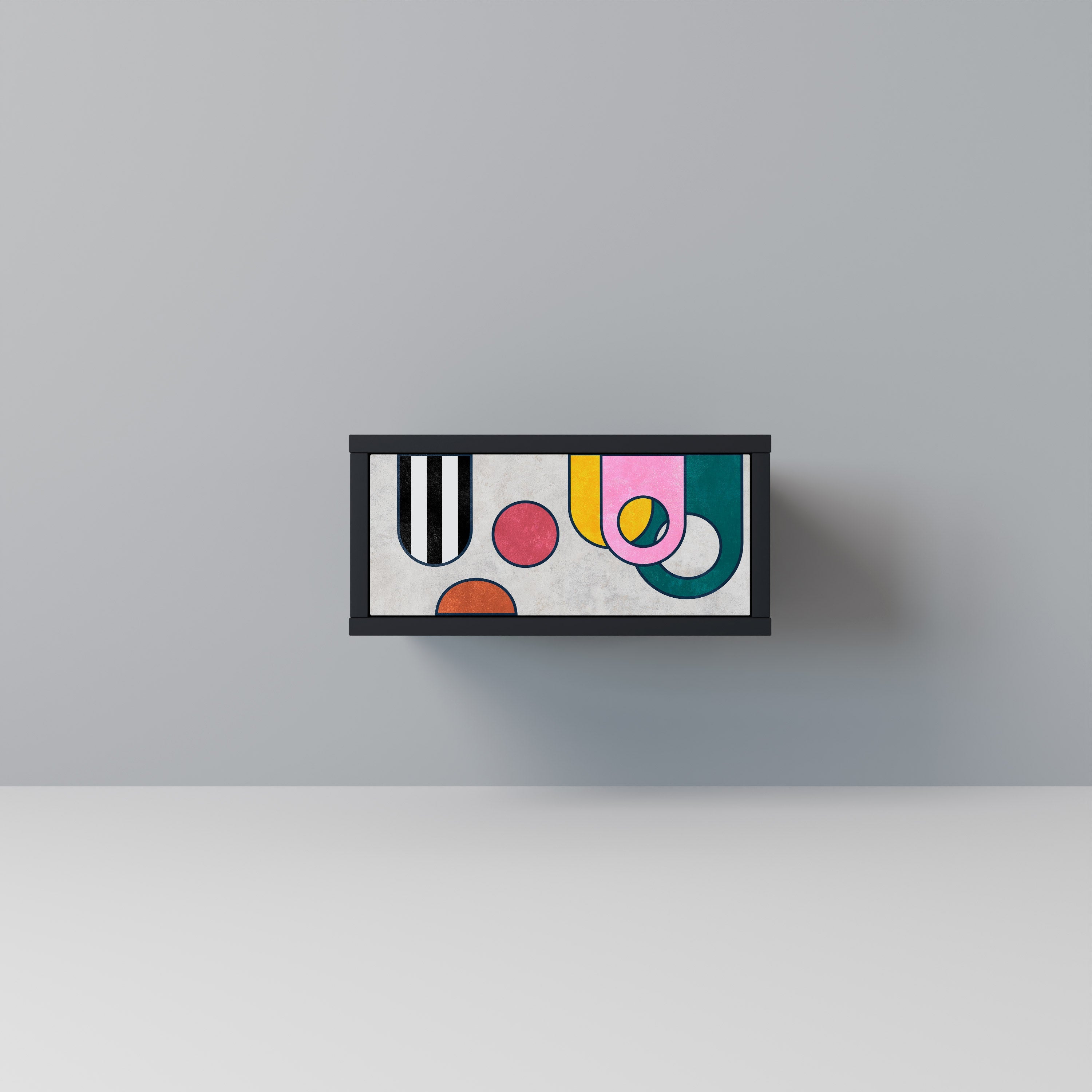 Table de chevet COOL STORY en finition noire