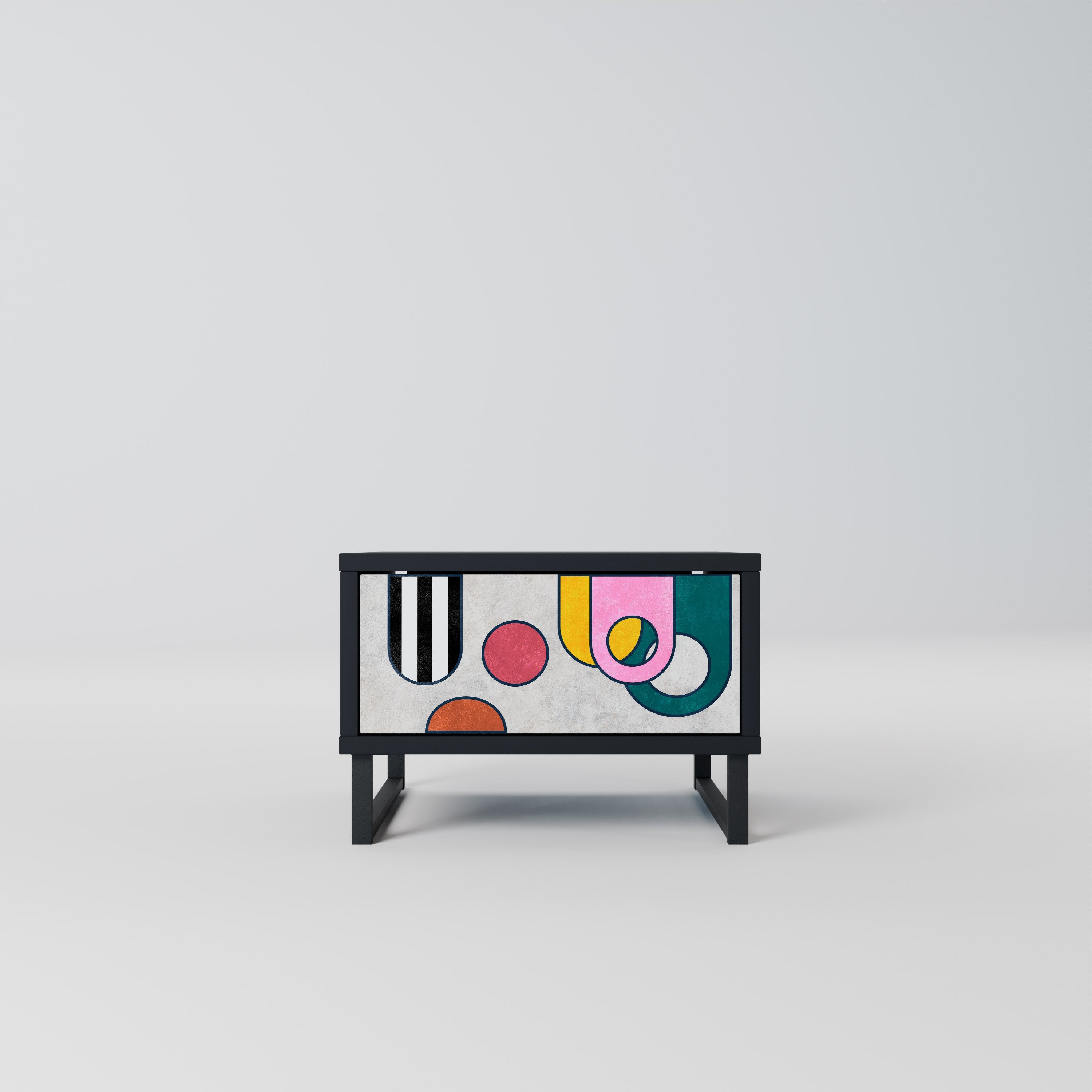 Table de chevet COOL STORY en finition noire