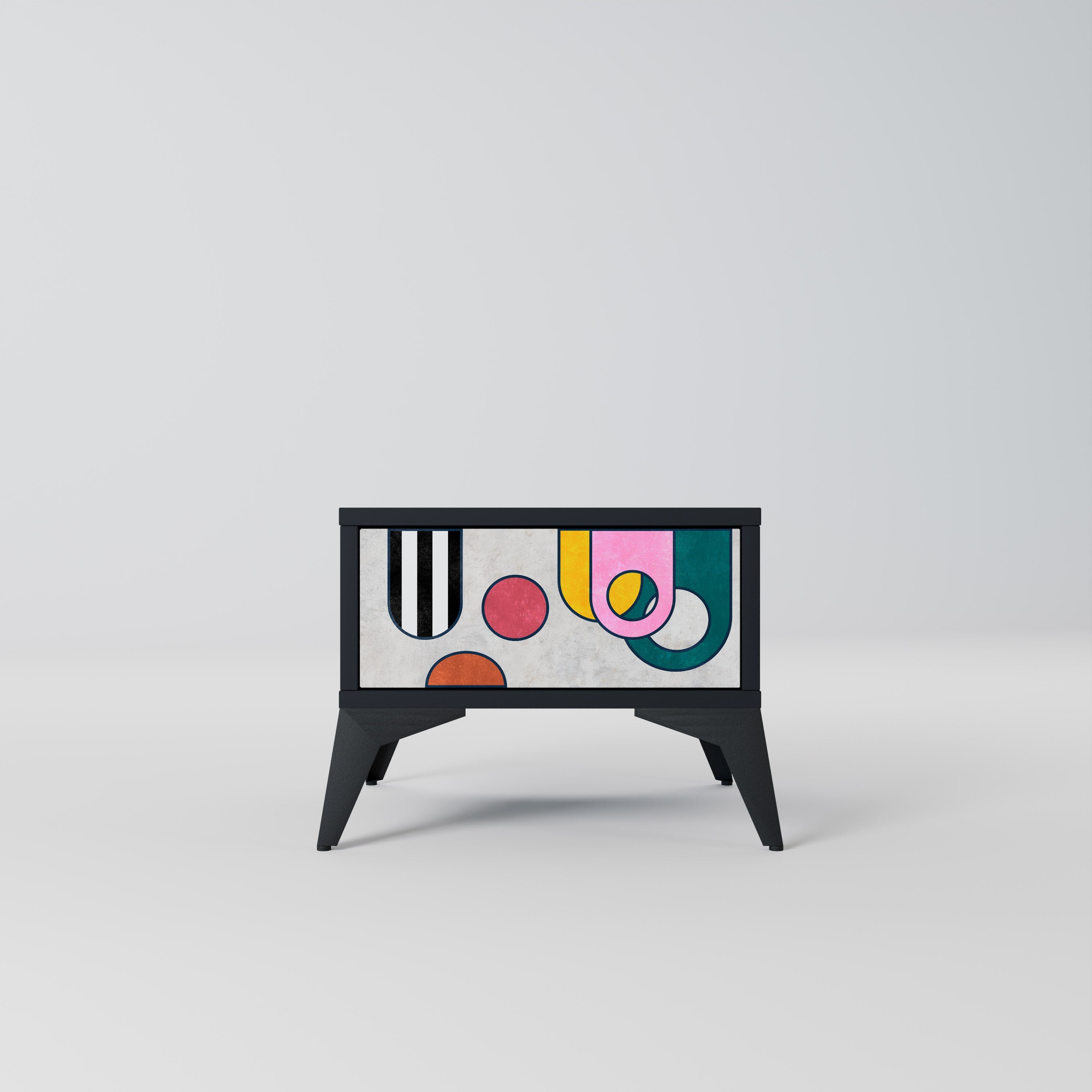 Table de chevet COOL STORY en finition noire