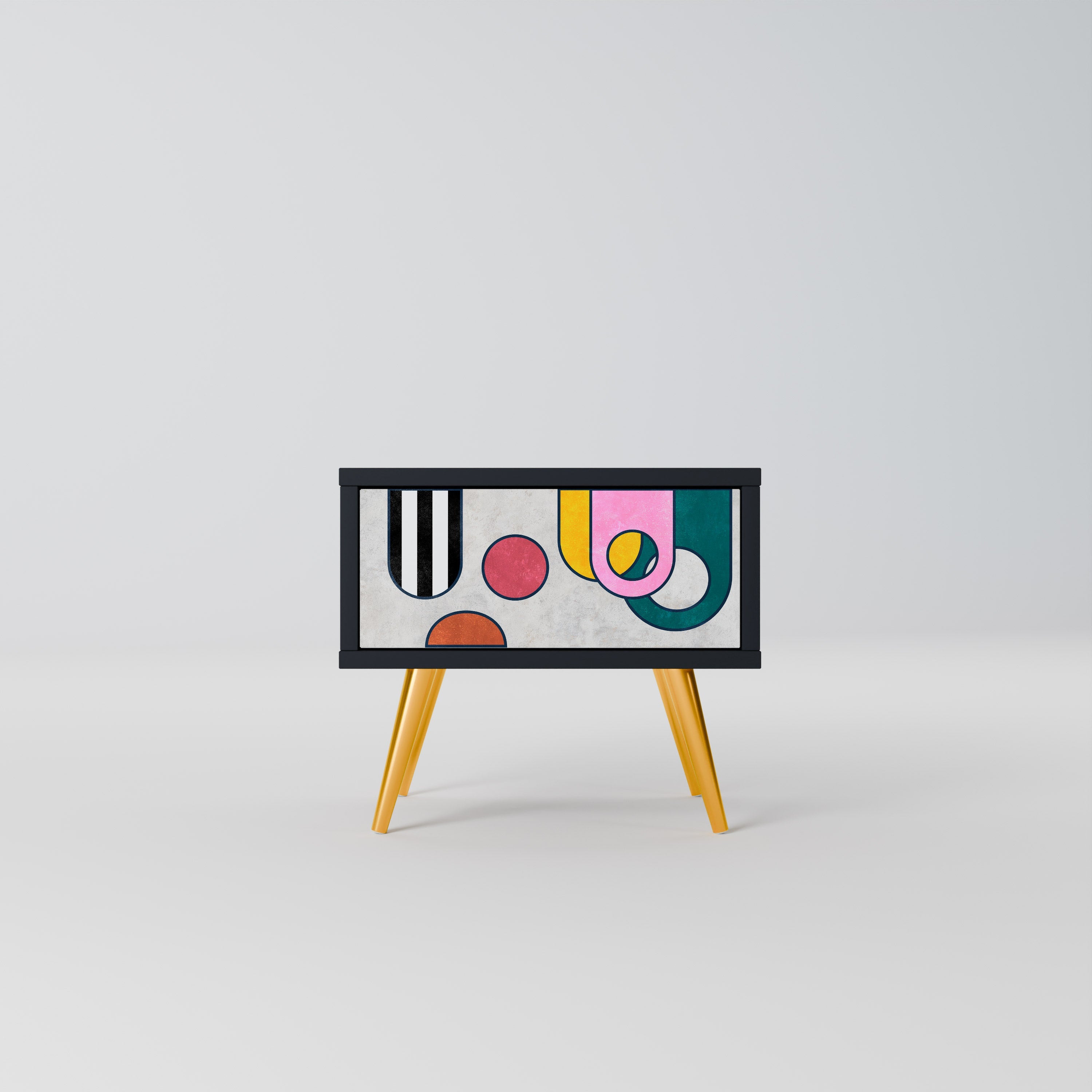 Table de chevet COOL STORY en finition noire