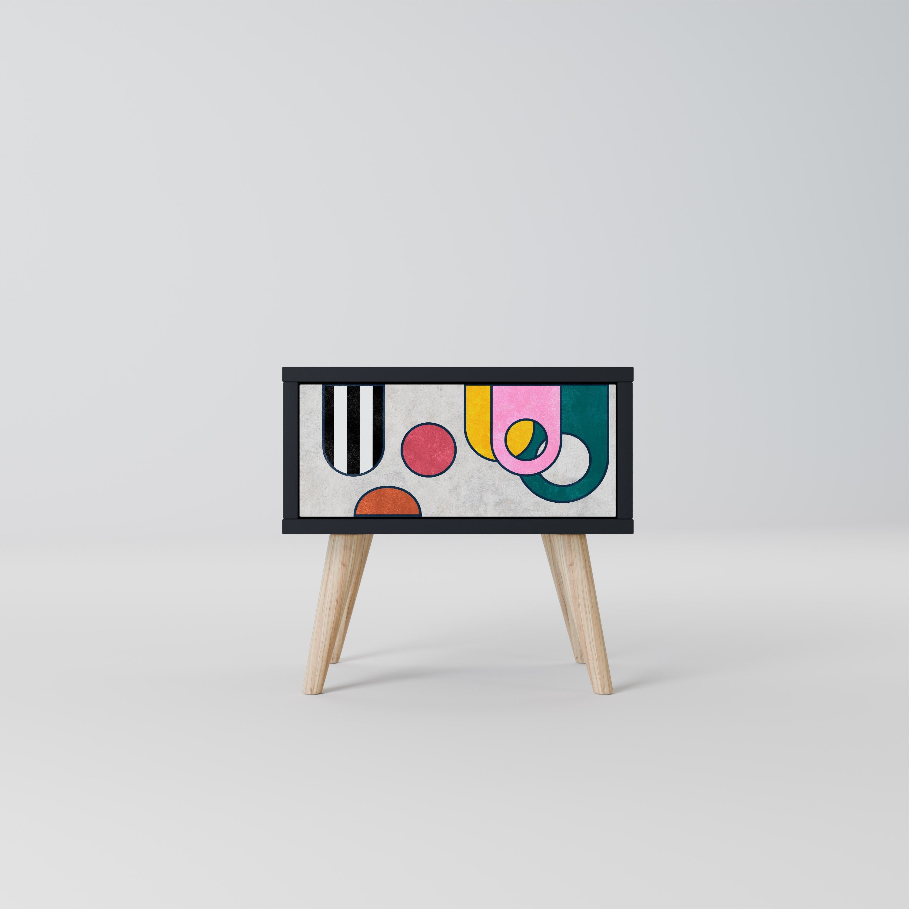 Table de chevet COOL STORY en finition noire