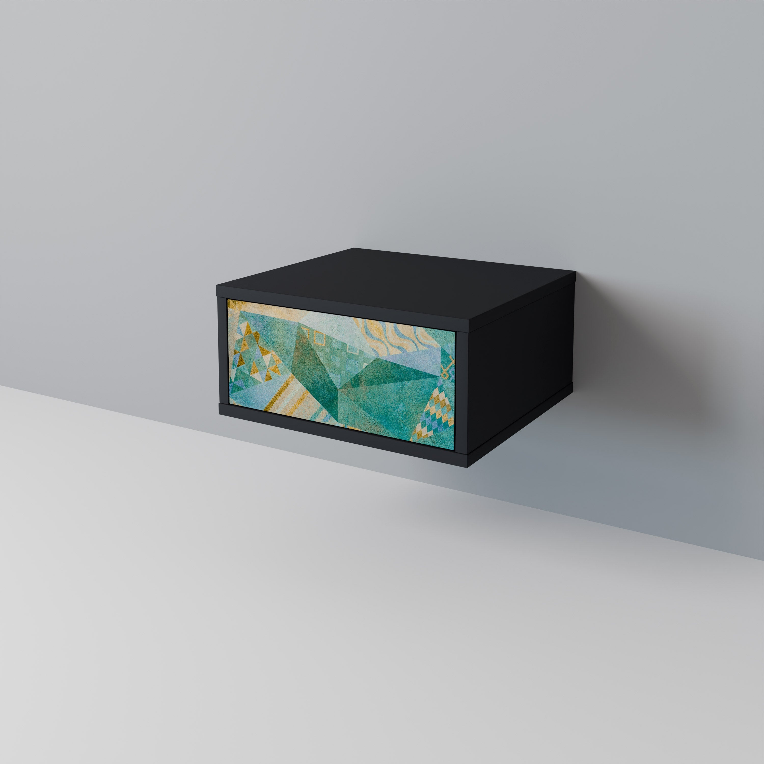 SPECTRUM SPLENDOR Nightstand in Black Finish