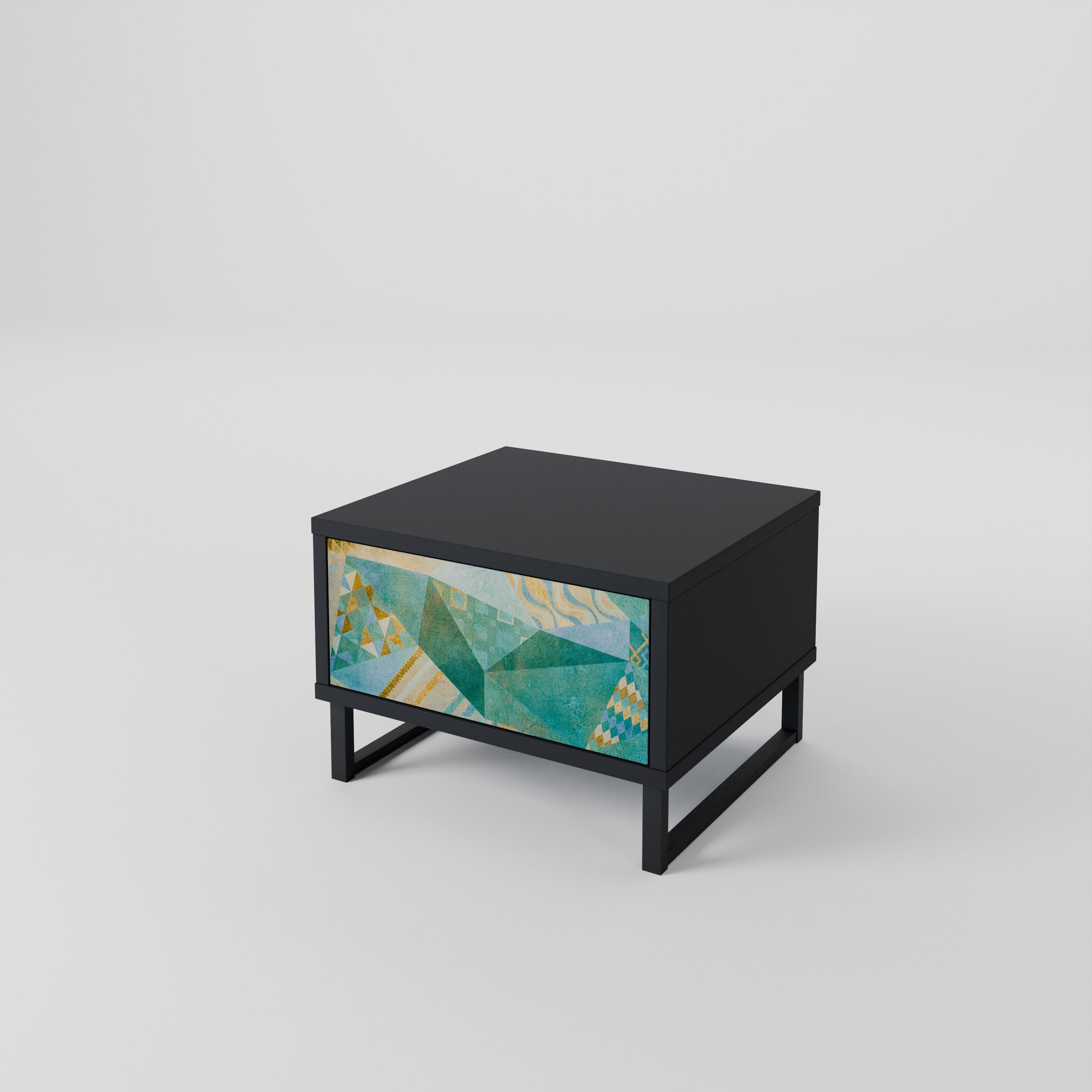 SPECTRUM SPLENDOR Nightstand in Black Finish