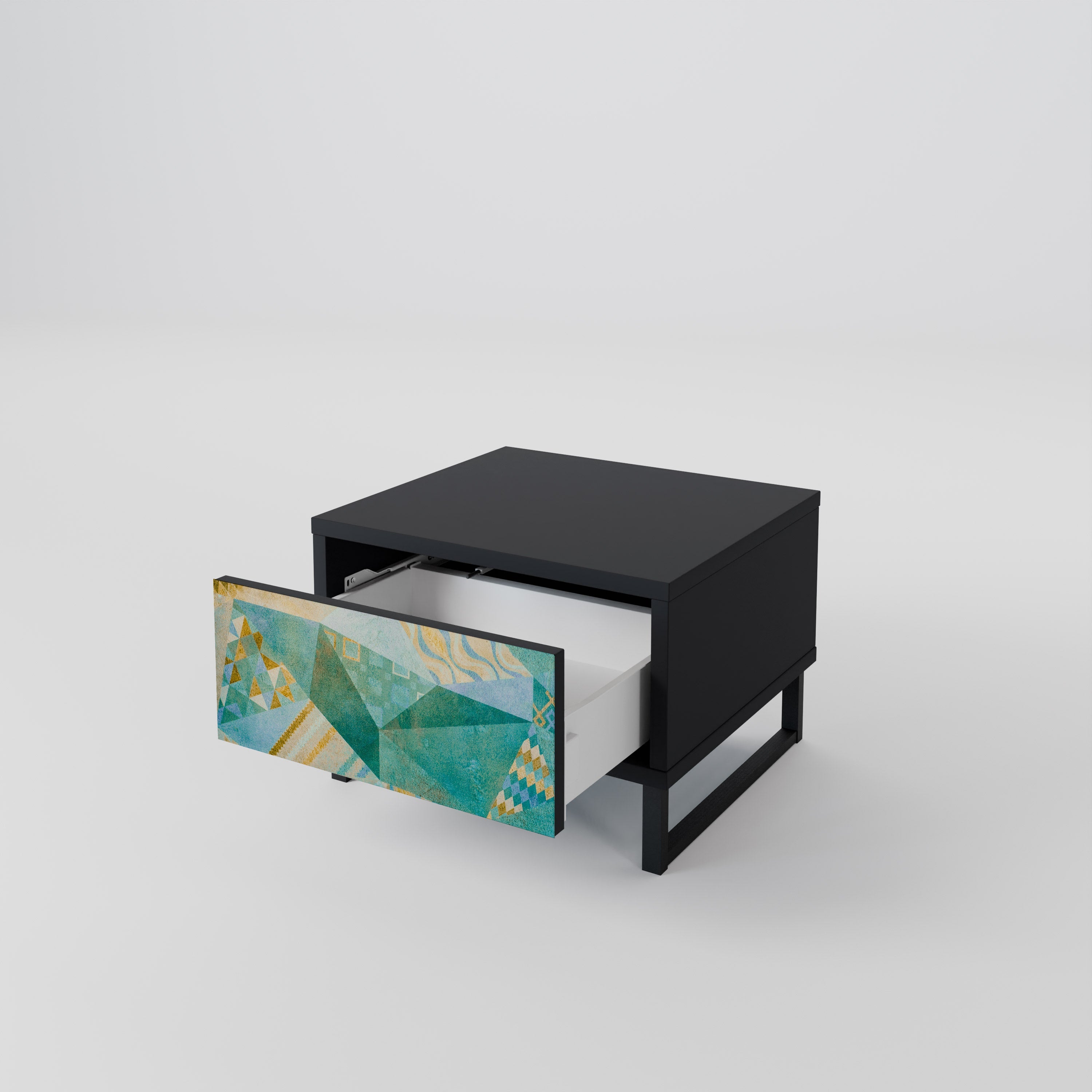SPECTRUM SPLENDOR Nightstand in Black Finish
