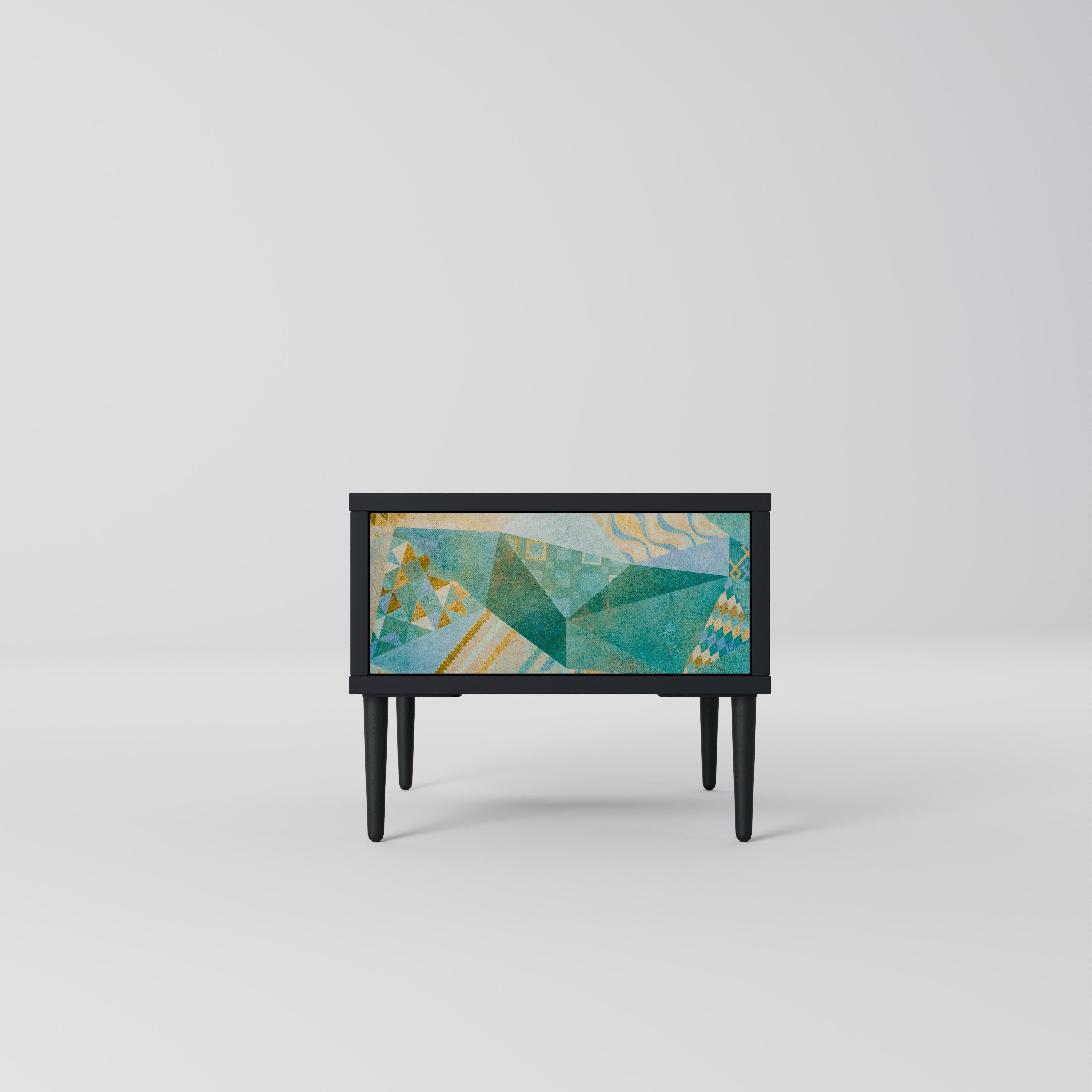 SPECTRUM SPLENDOR Nightstand in Black Finish