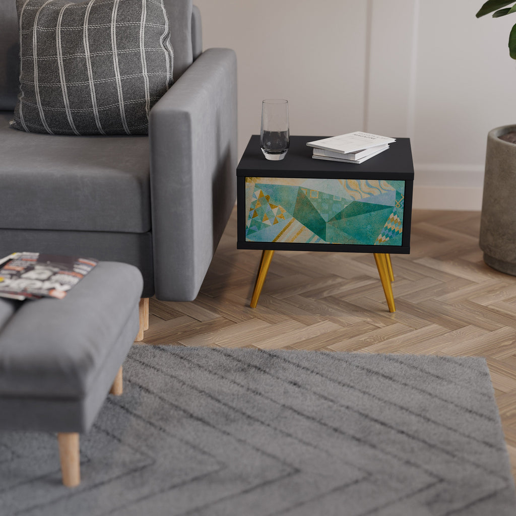 Table de chevet SPECTRUM SPLENDOR en finition noire