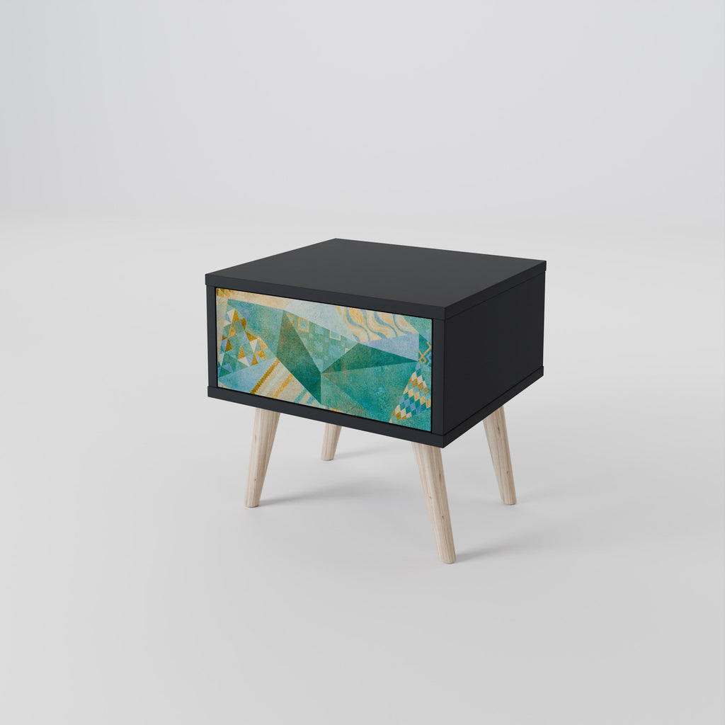 Table de chevet SPECTRUM SPLENDOR en finition noire