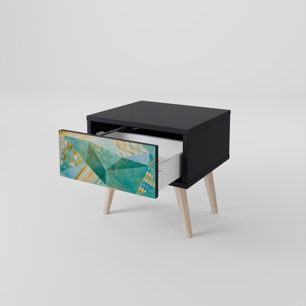 Table de chevet SPECTRUM SPLENDOR en finition noire