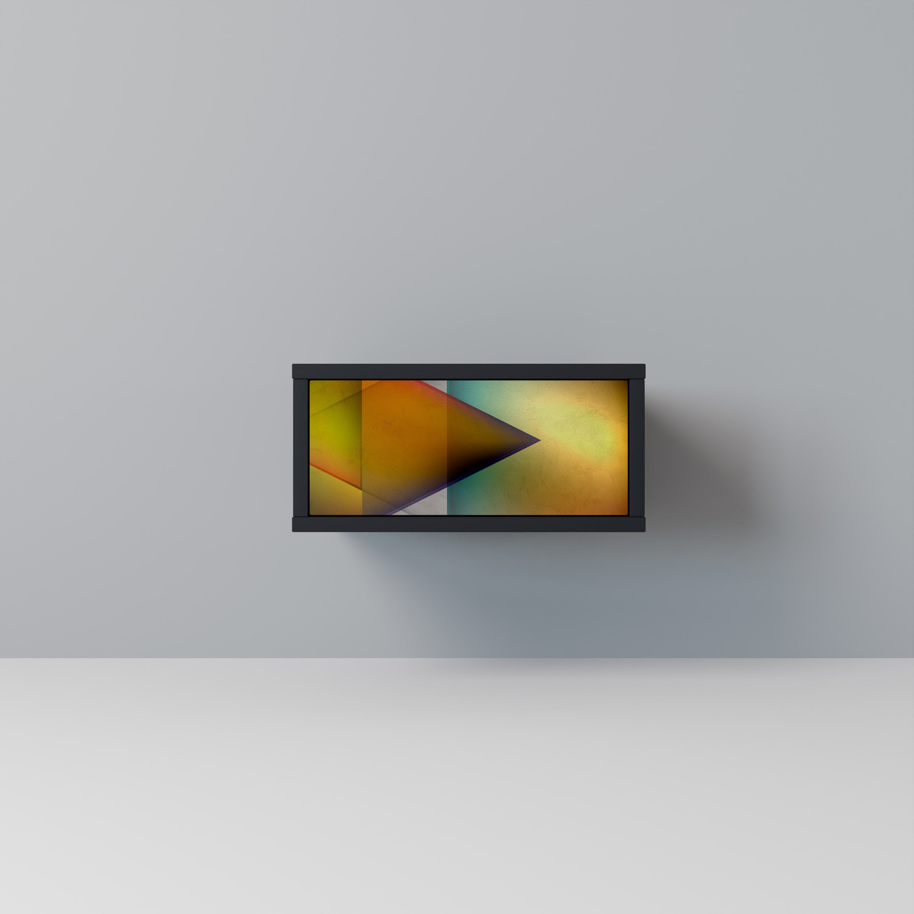 Table de chevet PIERCING SHARPNESS en finition noire