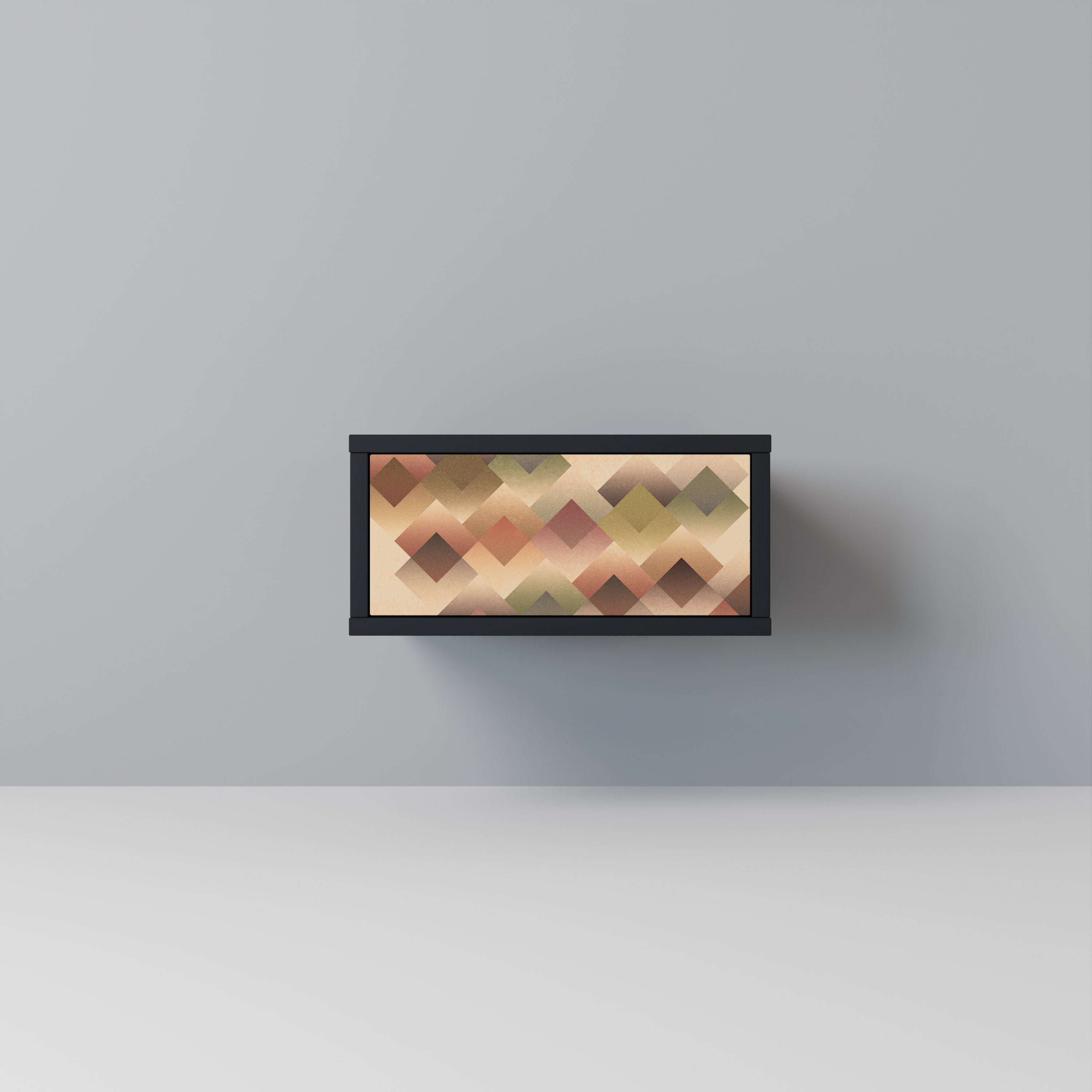 Table de chevet GEOMETRIC FUSION en finition noire