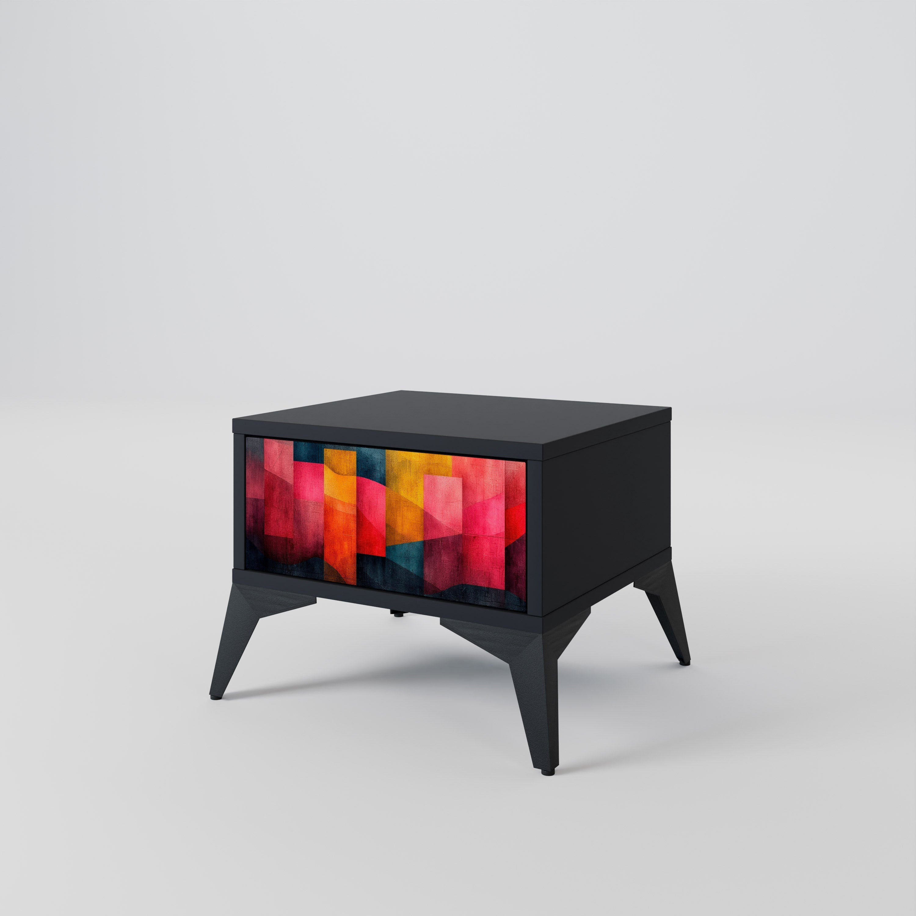 Table de chevet COLORFUL SOUNDS en finition noire