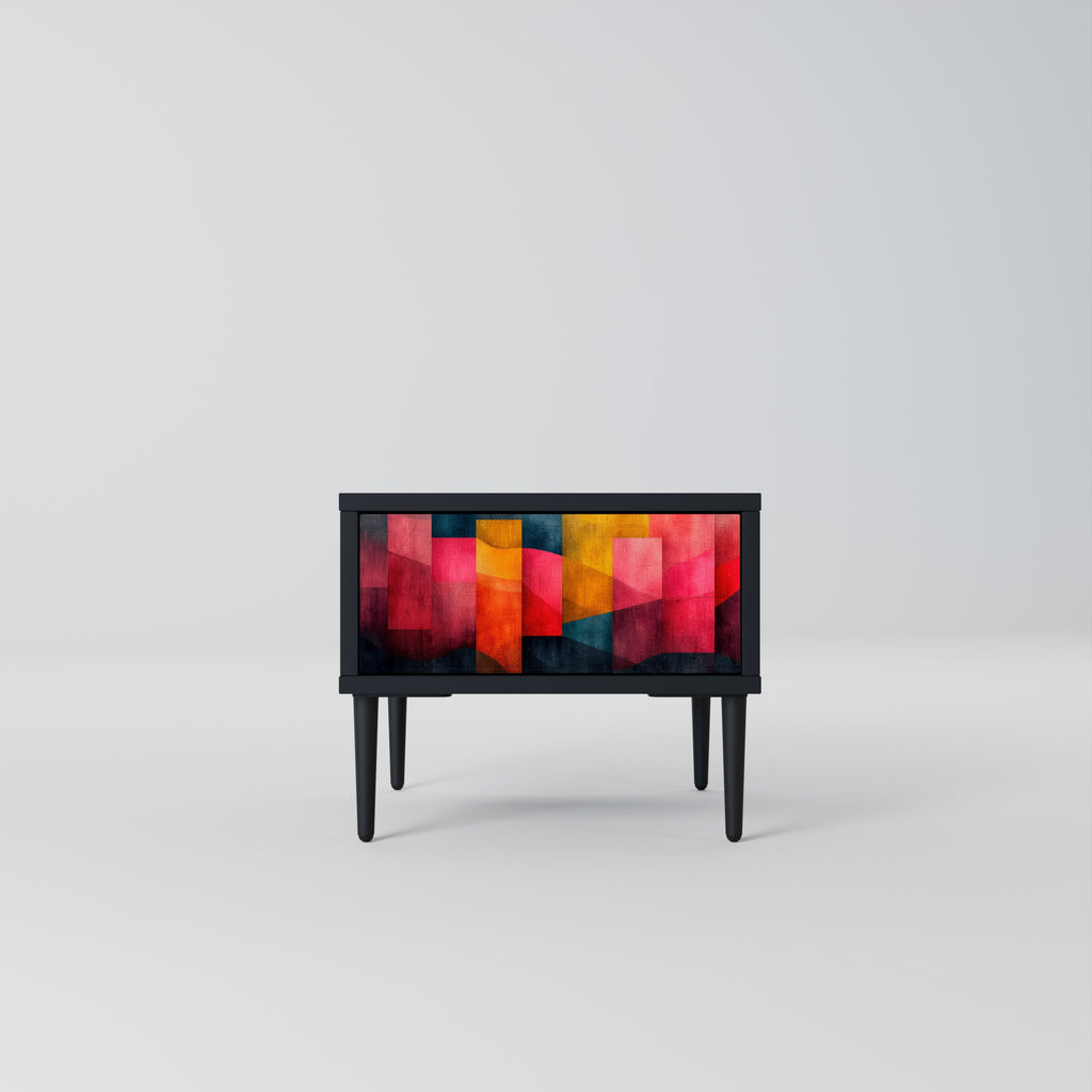Table de chevet COLORFUL SOUNDS en finition noire