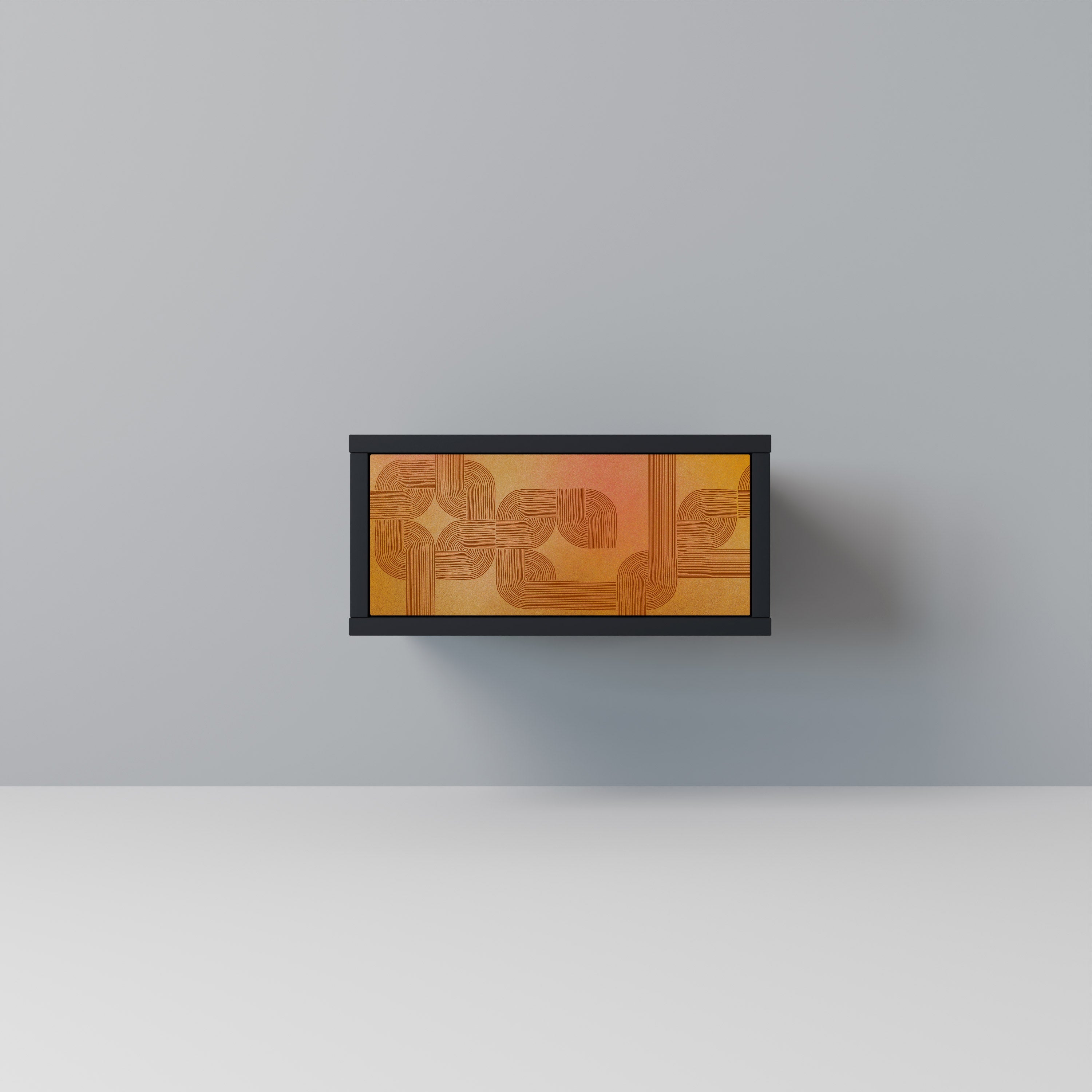 Table de chevet STRENGTHENING RELATION en finition noire