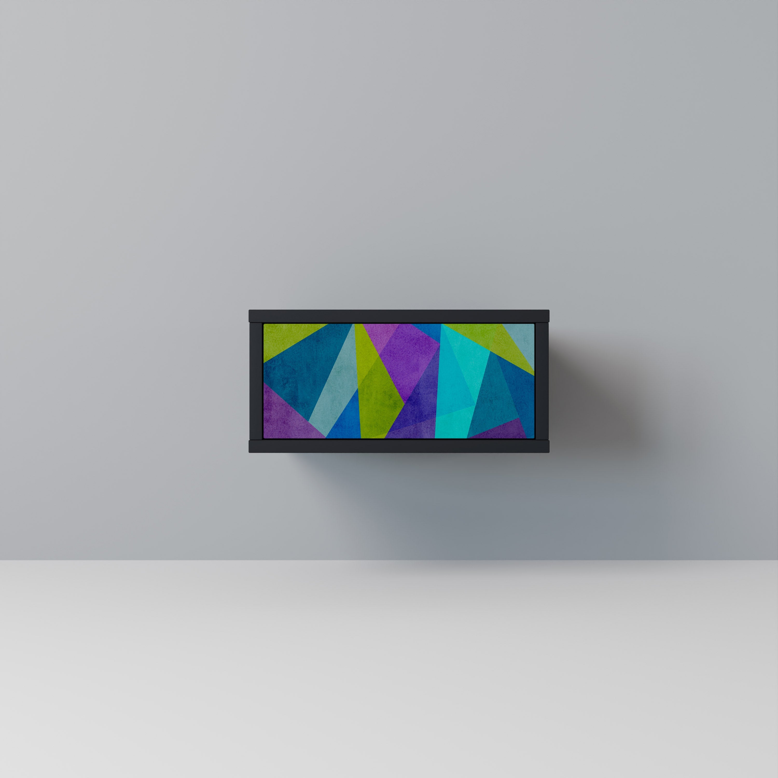 Table de chevet COLD SHOWCASE en finition noire