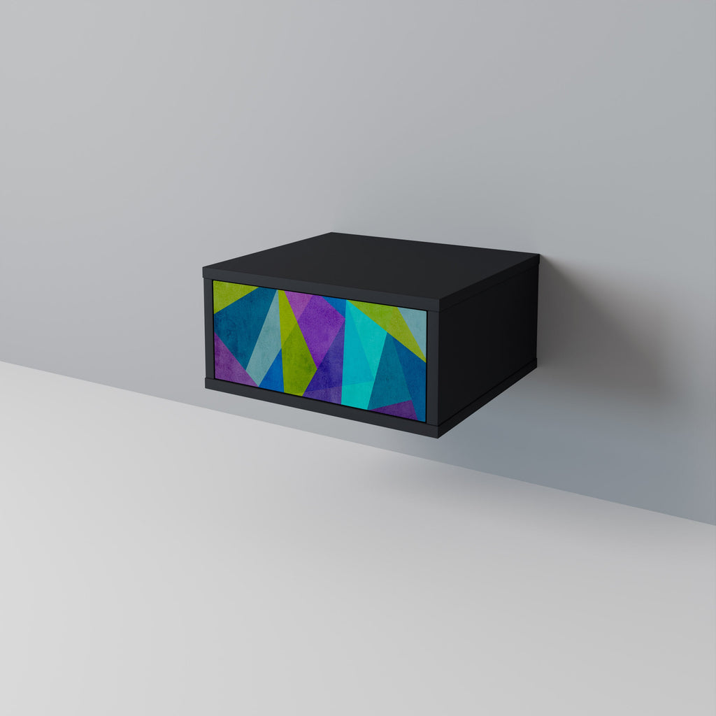 Table de chevet COLD SHOWCASE en finition noire