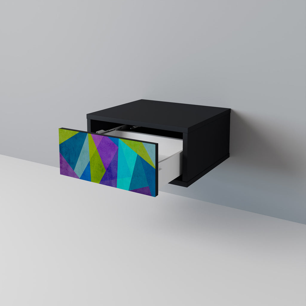 Table de chevet COLD SHOWCASE en finition noire