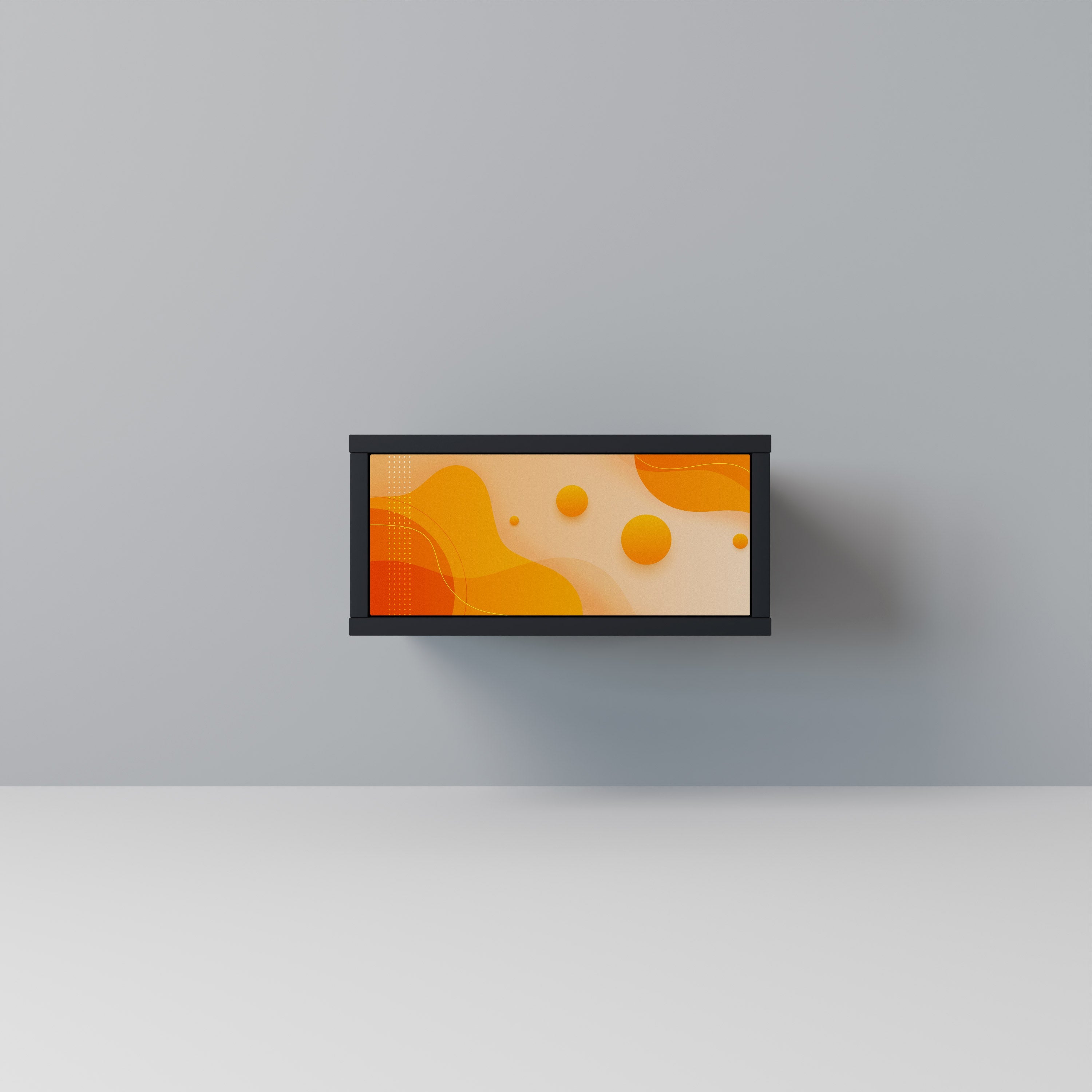 Table de chevet ORANGE ARRANGEMENT en finition noire