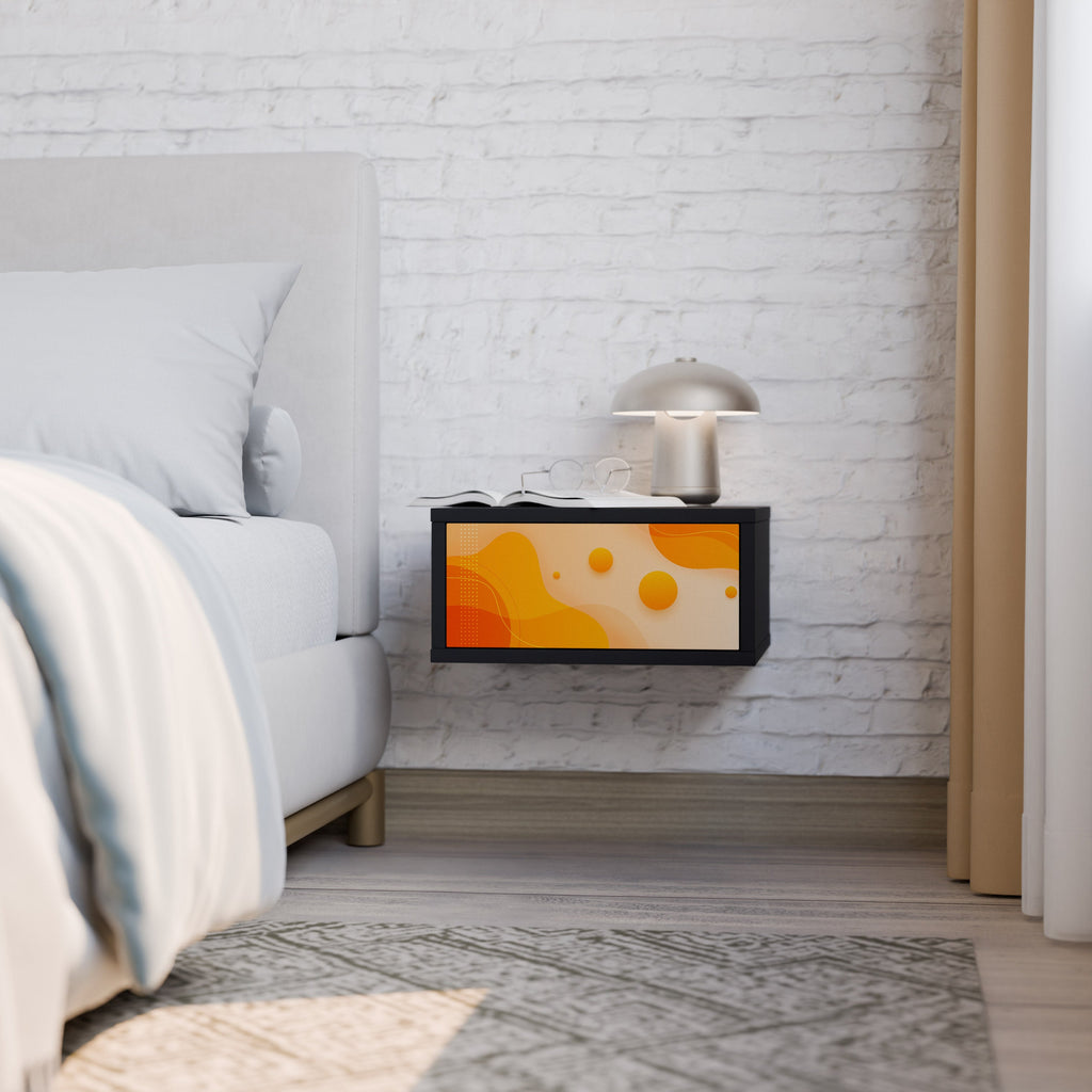 Table de chevet ORANGE ARRANGEMENT en finition noire