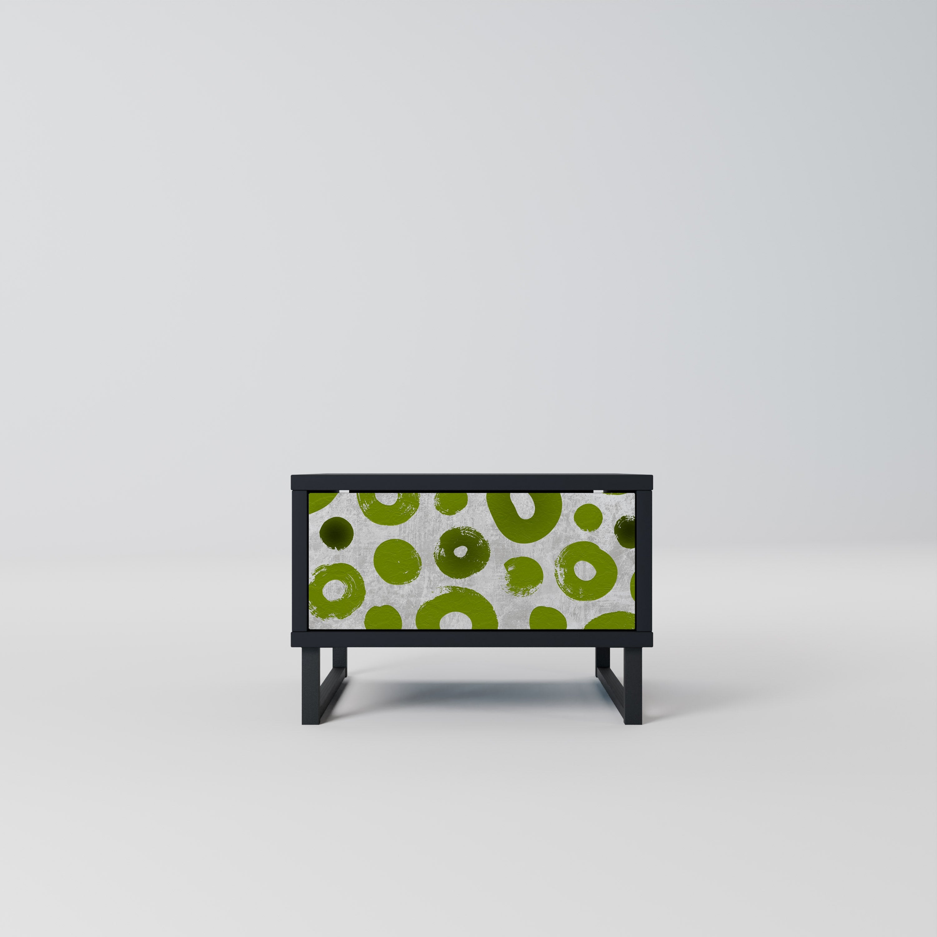 Table de chevet GREEN RHAPSODY en finition noire