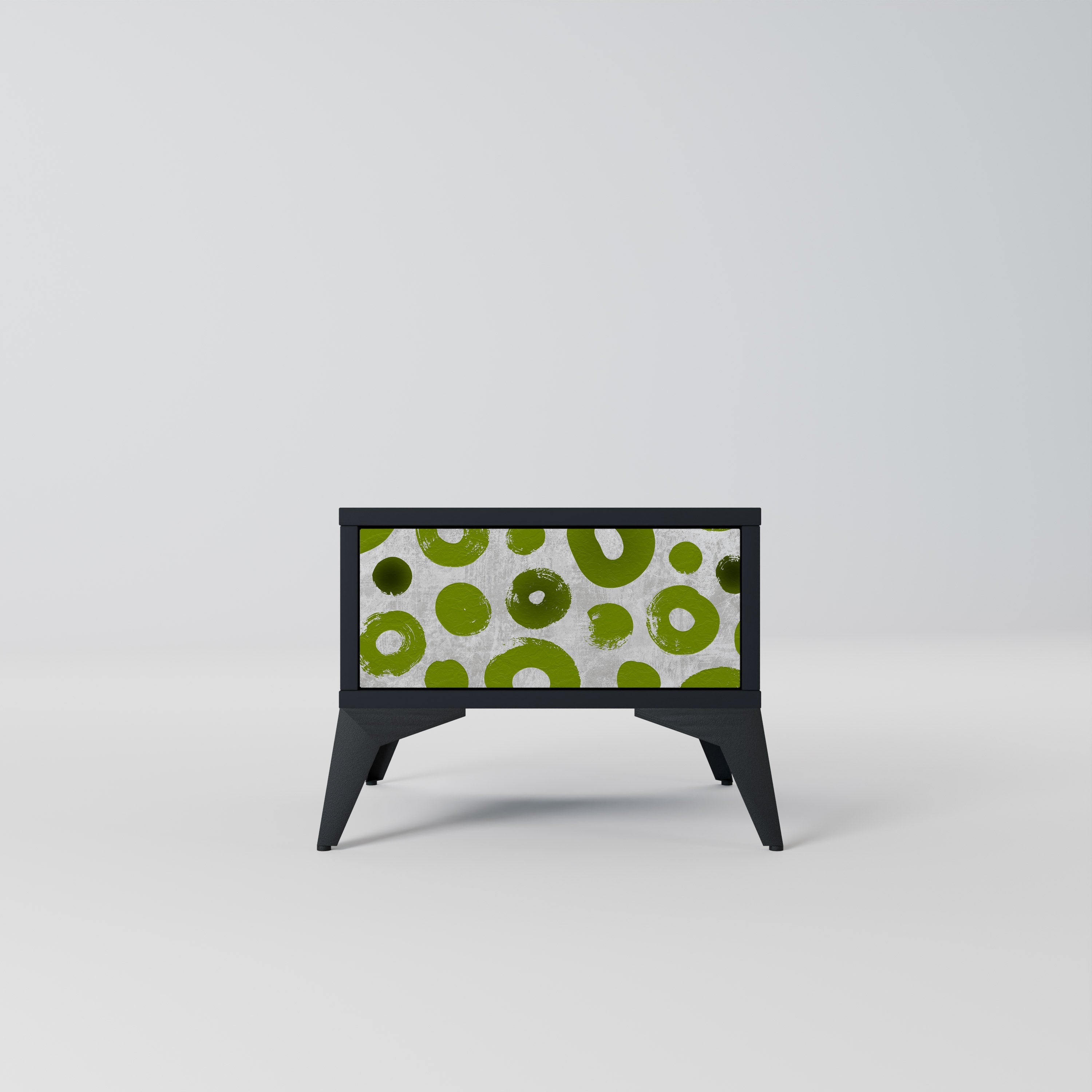 Table de chevet GREEN RHAPSODY en finition noire