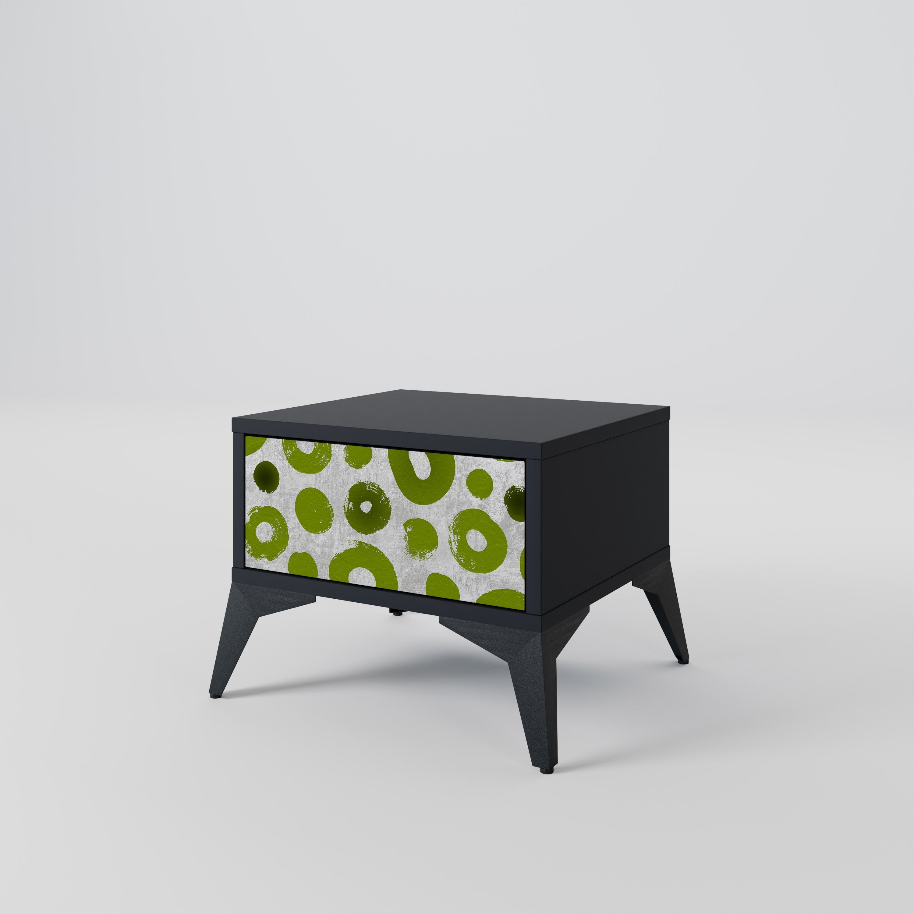 Table de chevet GREEN RHAPSODY en finition noire