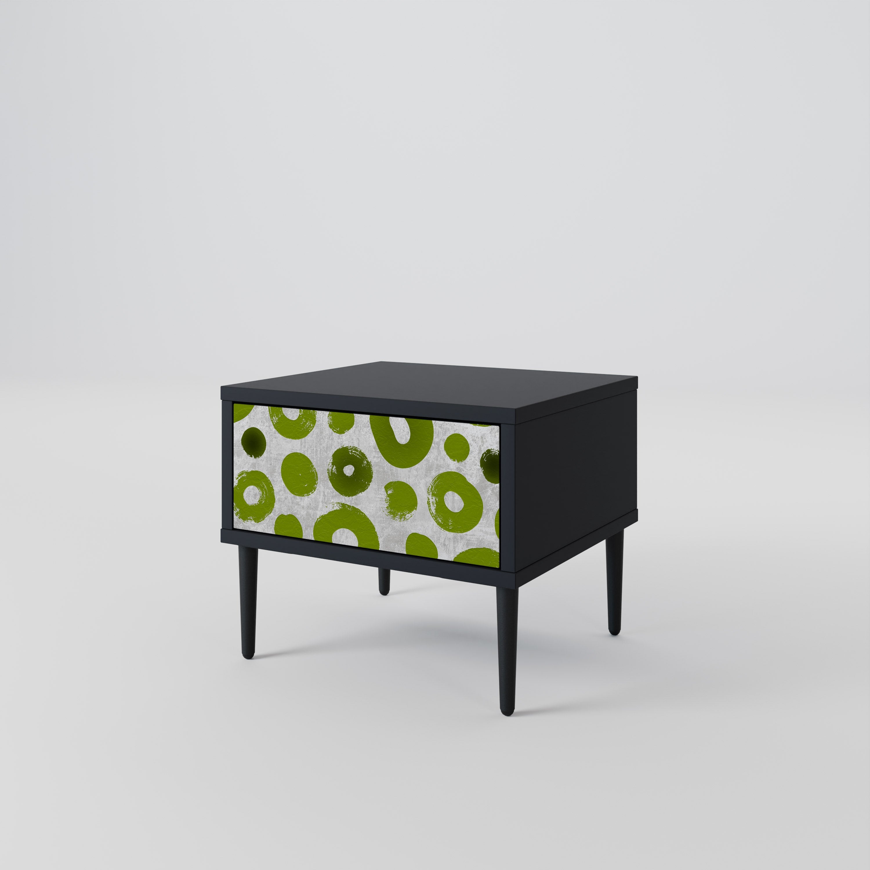 Table de chevet GREEN RHAPSODY en finition noire
