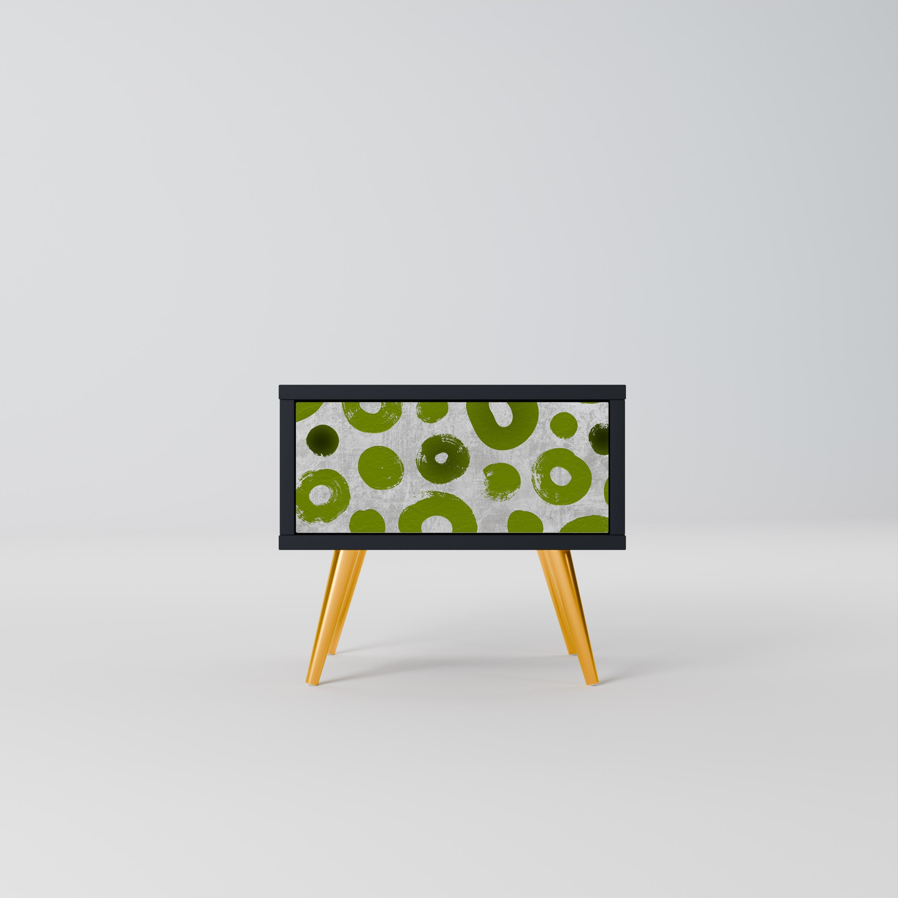 Table de chevet GREEN RHAPSODY en finition noire