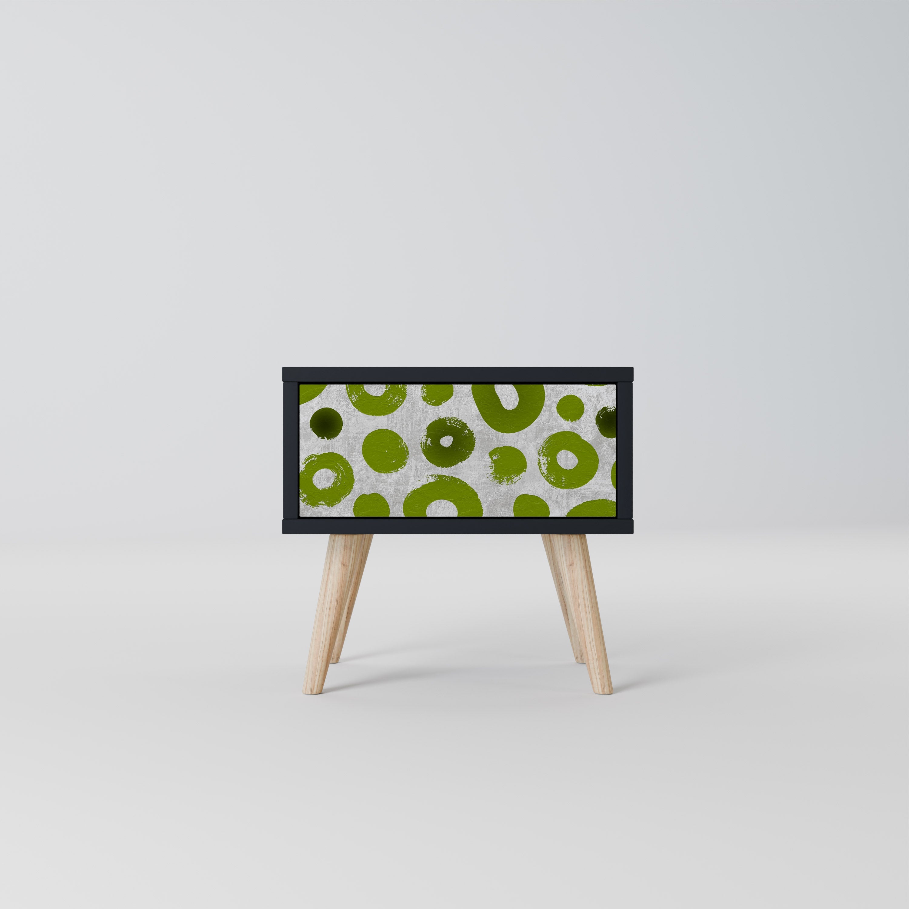 Table de chevet GREEN RHAPSODY en finition noire