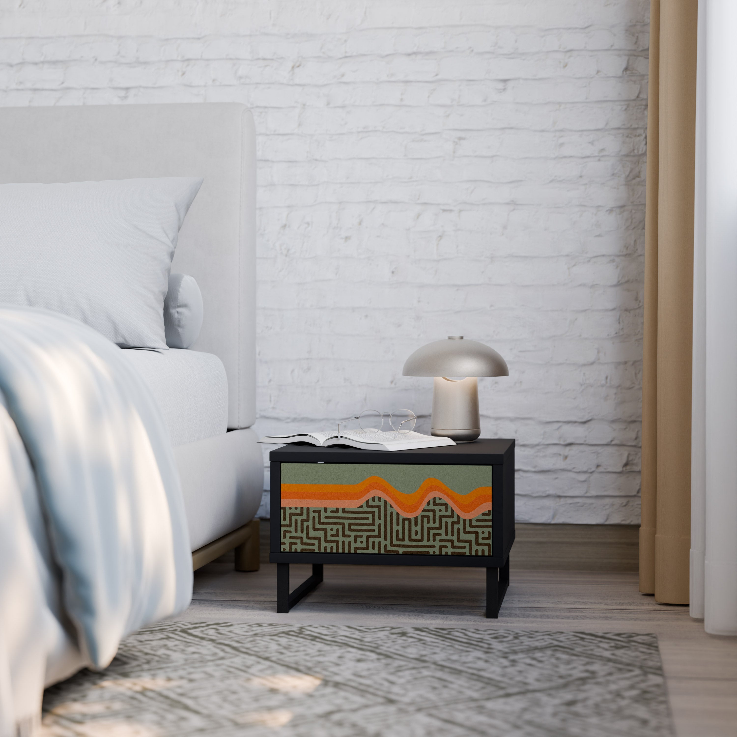 Table de chevet SIMPLE SOLUTIONS en finition noire