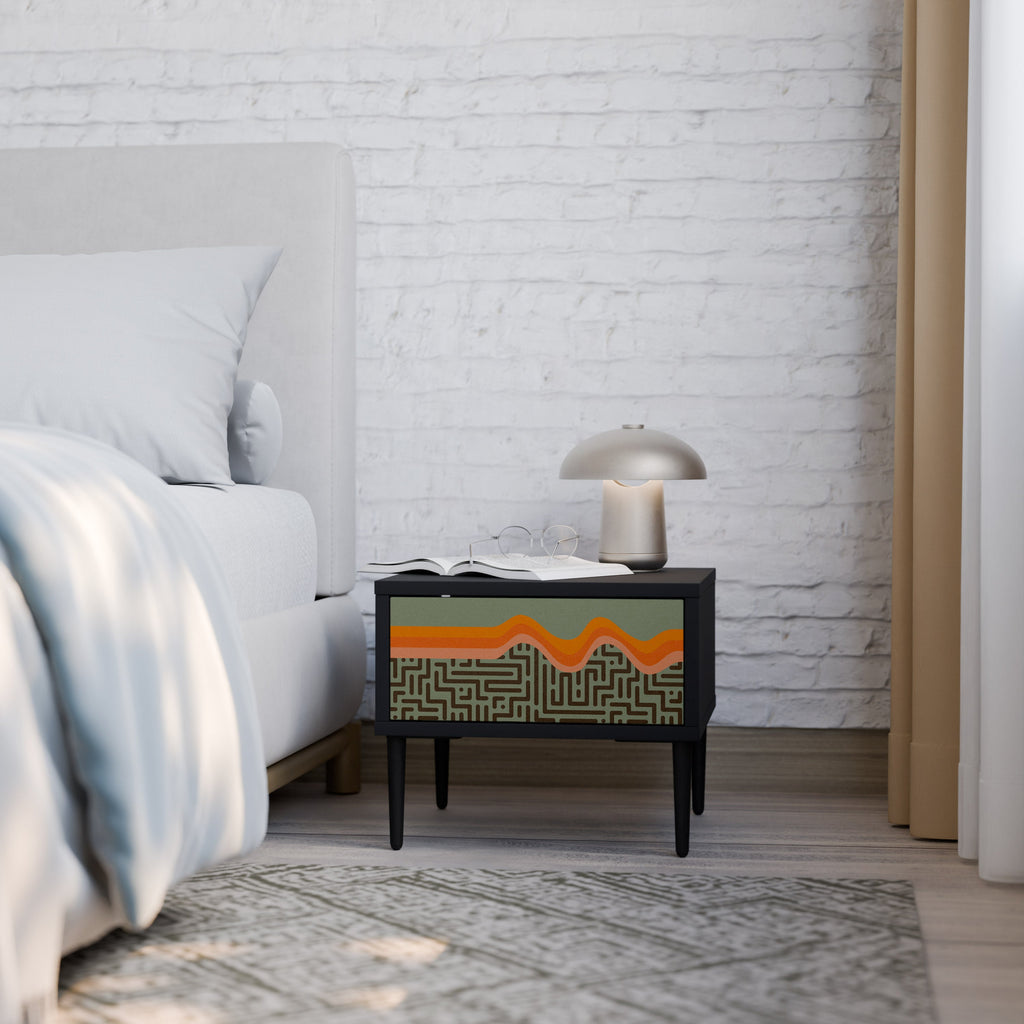 Table de chevet SIMPLE SOLUTIONS en finition noire