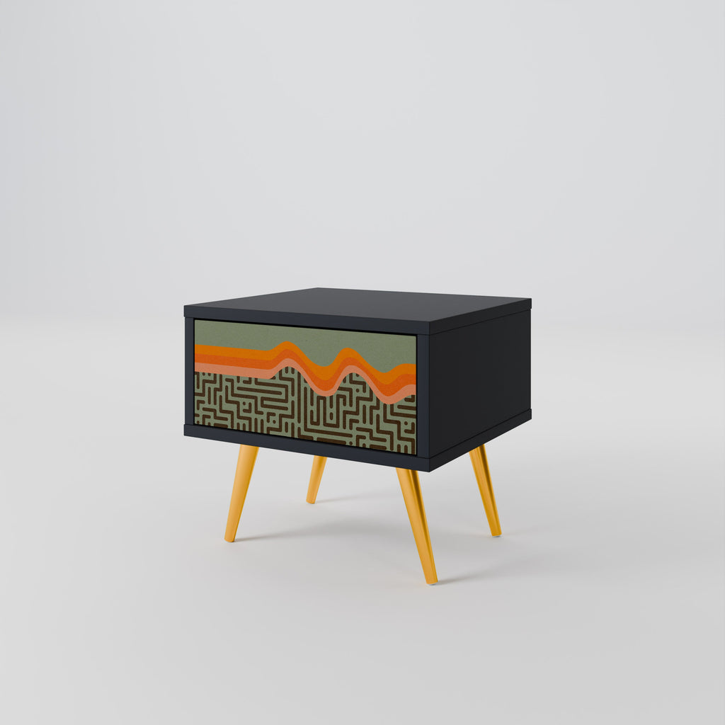 Table de chevet SIMPLE SOLUTIONS en finition noire