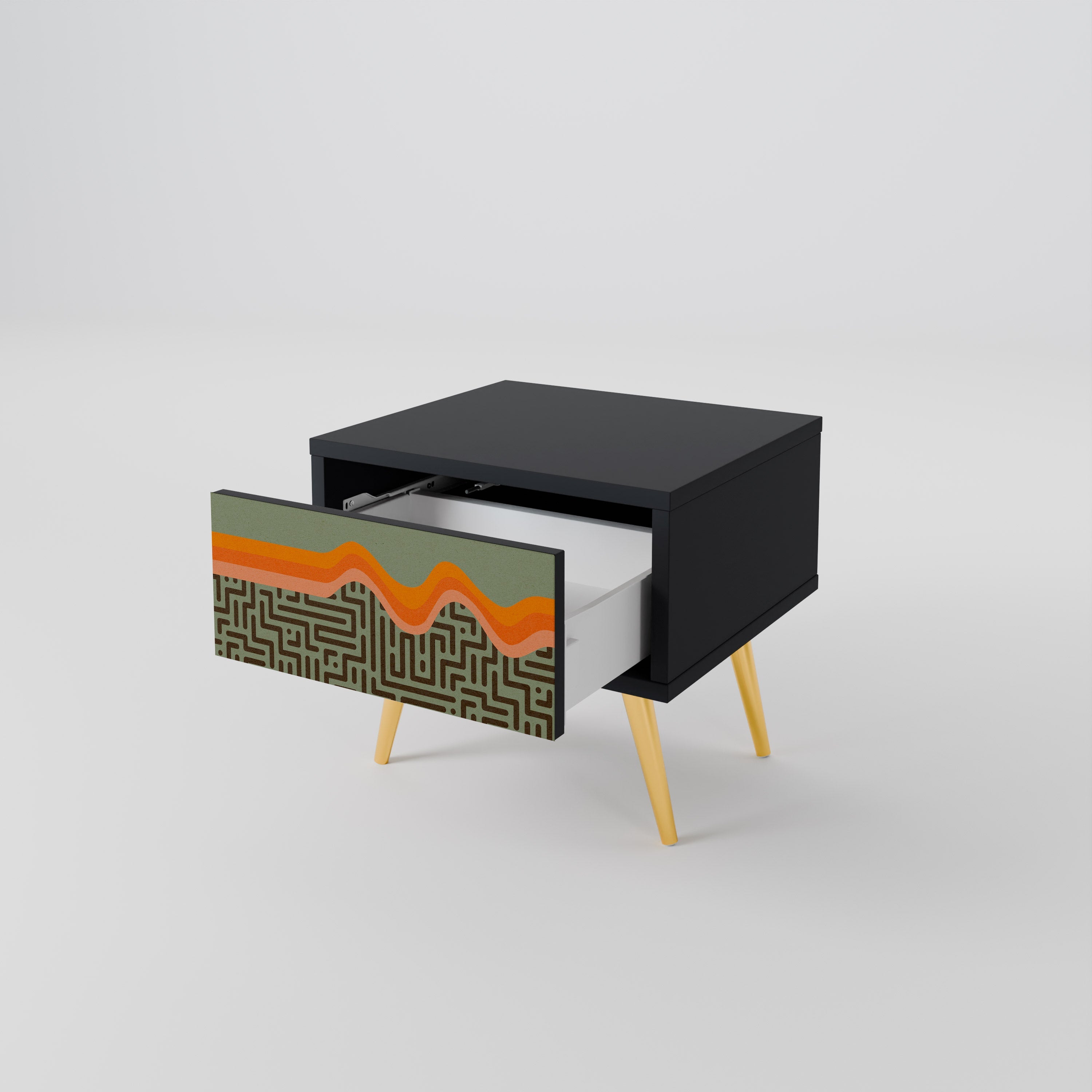 Table de chevet SIMPLE SOLUTIONS en finition noire