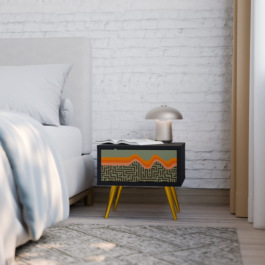 Table de chevet SIMPLE SOLUTIONS en finition noire