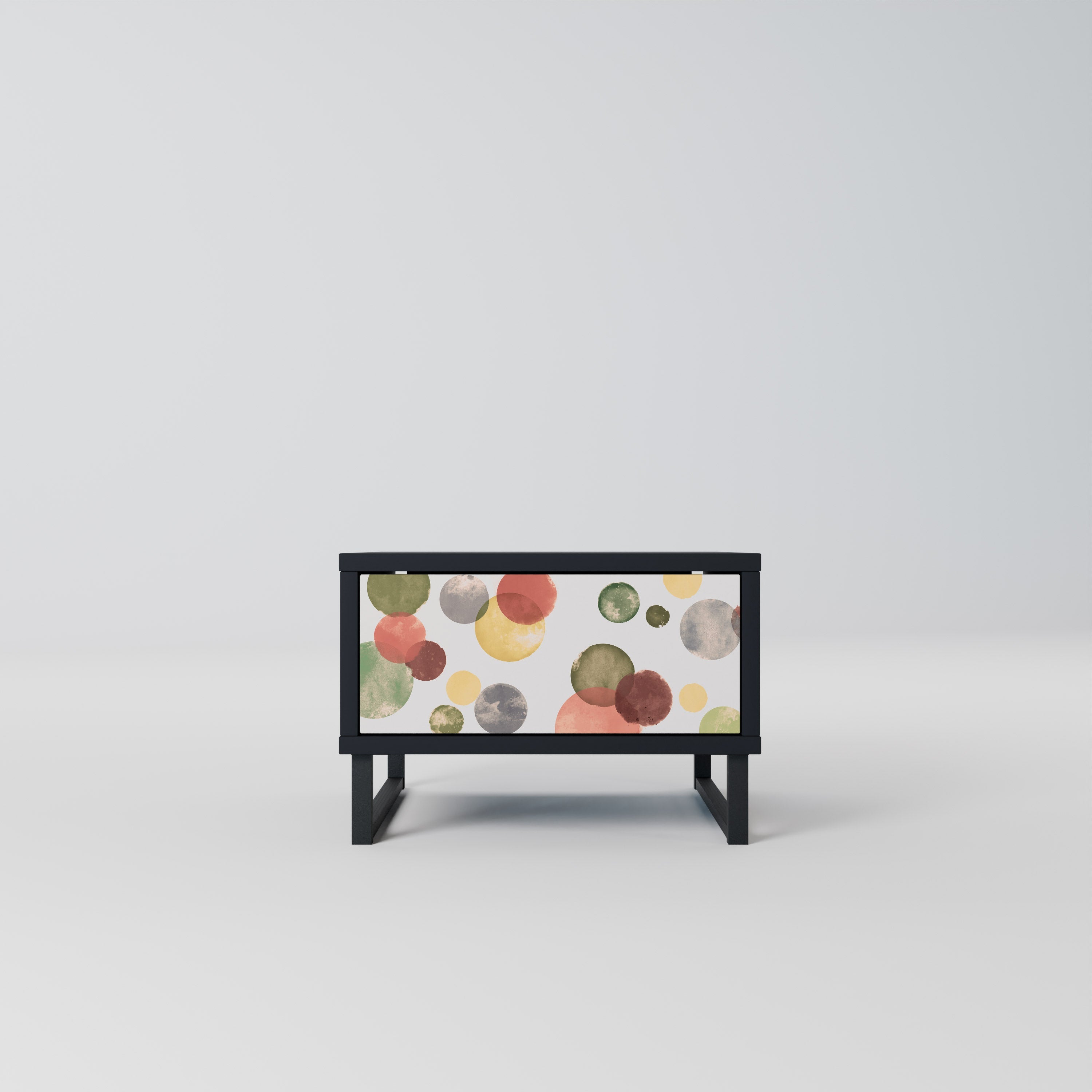 Table de chevet FLEETING HAPPINESS en finition noire