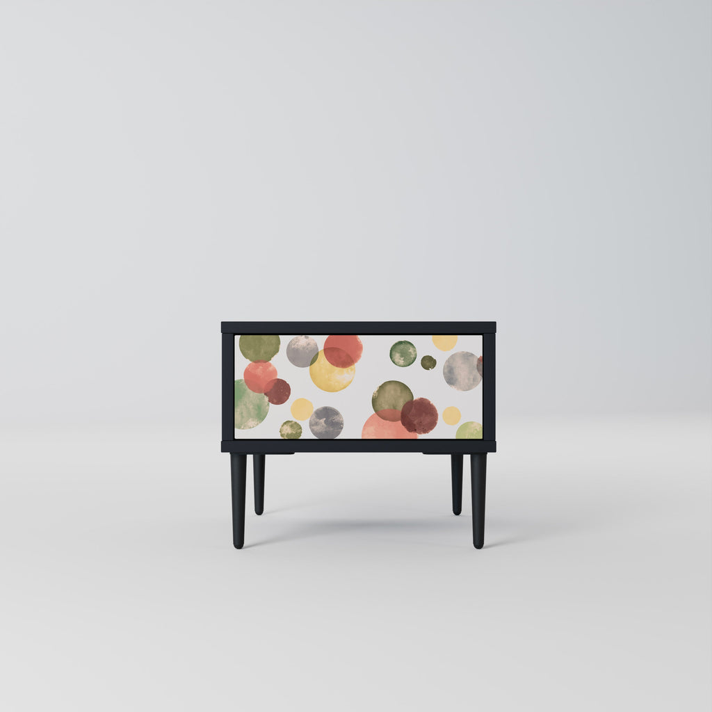 Table de chevet FLEETING HAPPINESS en finition noire