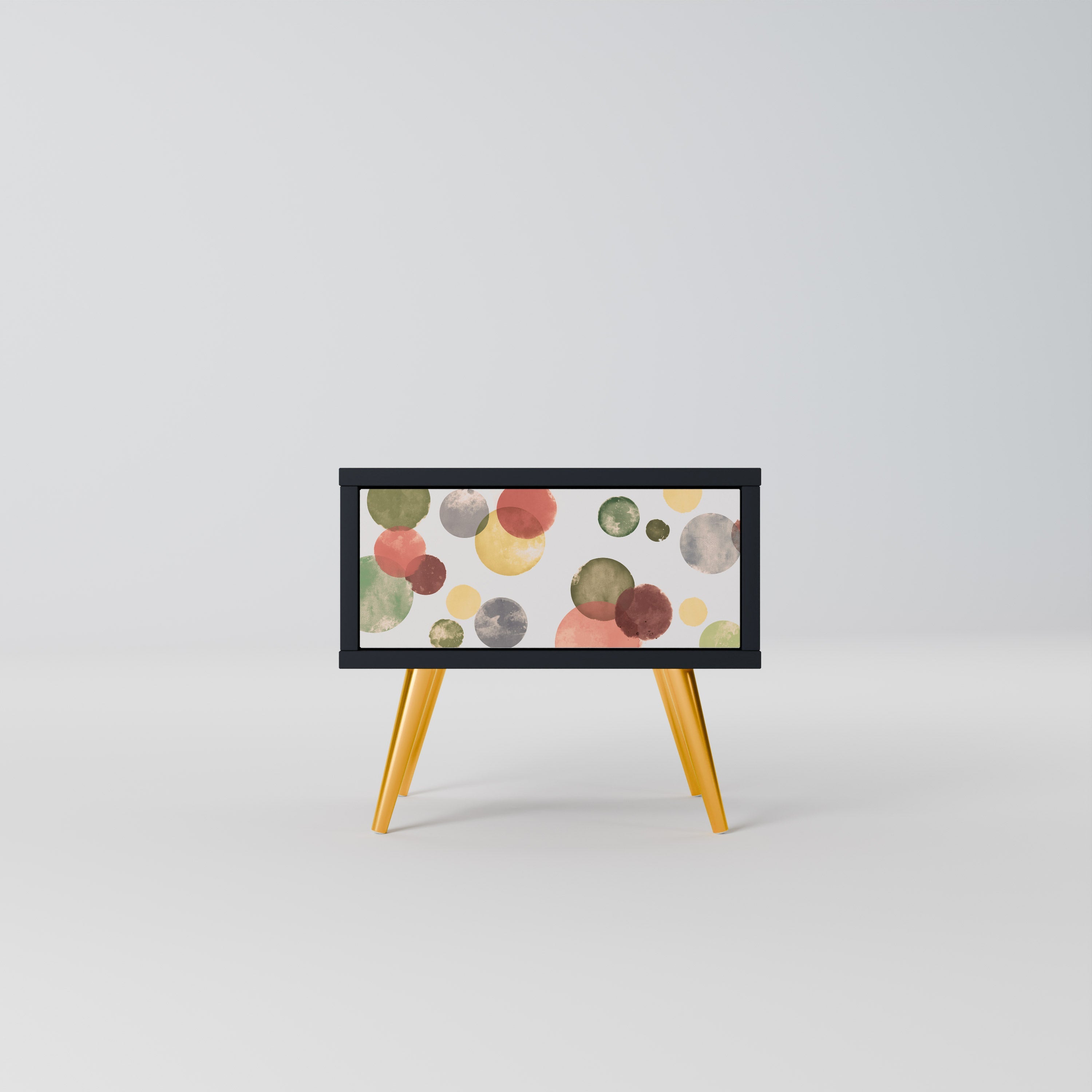 Table de chevet FLEETING HAPPINESS en finition noire