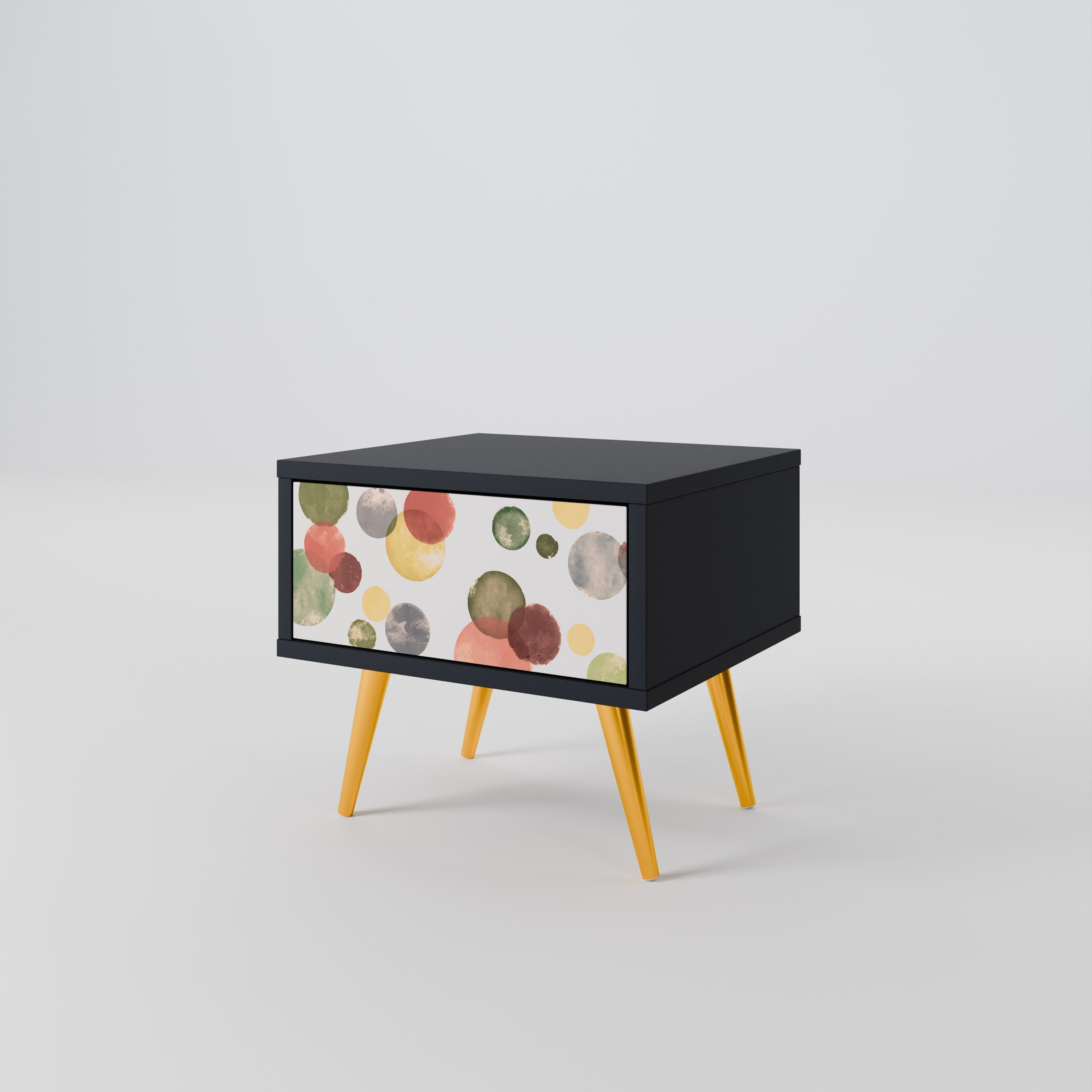 Table de chevet FLEETING HAPPINESS en finition noire