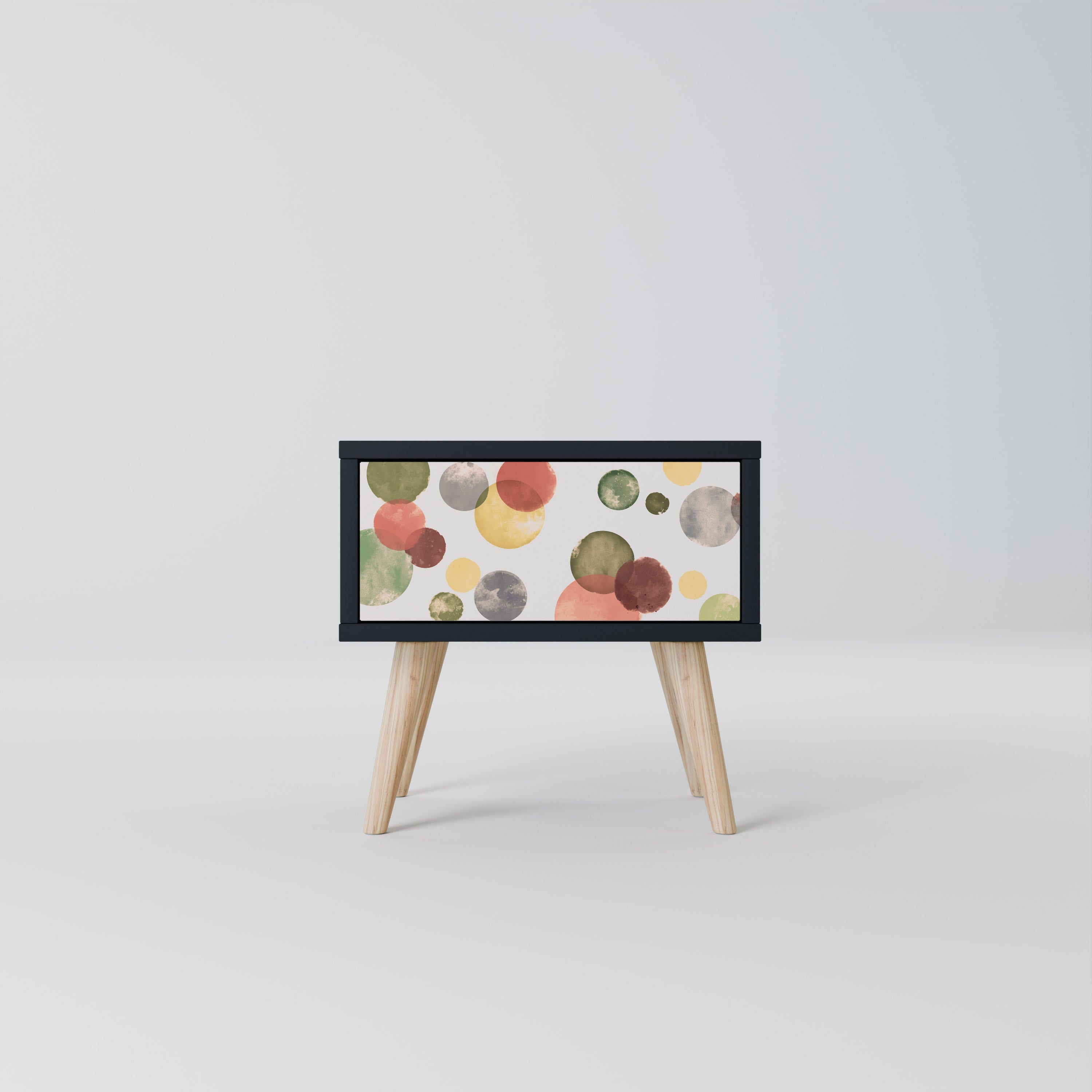 Table de chevet FLEETING HAPPINESS en finition noire