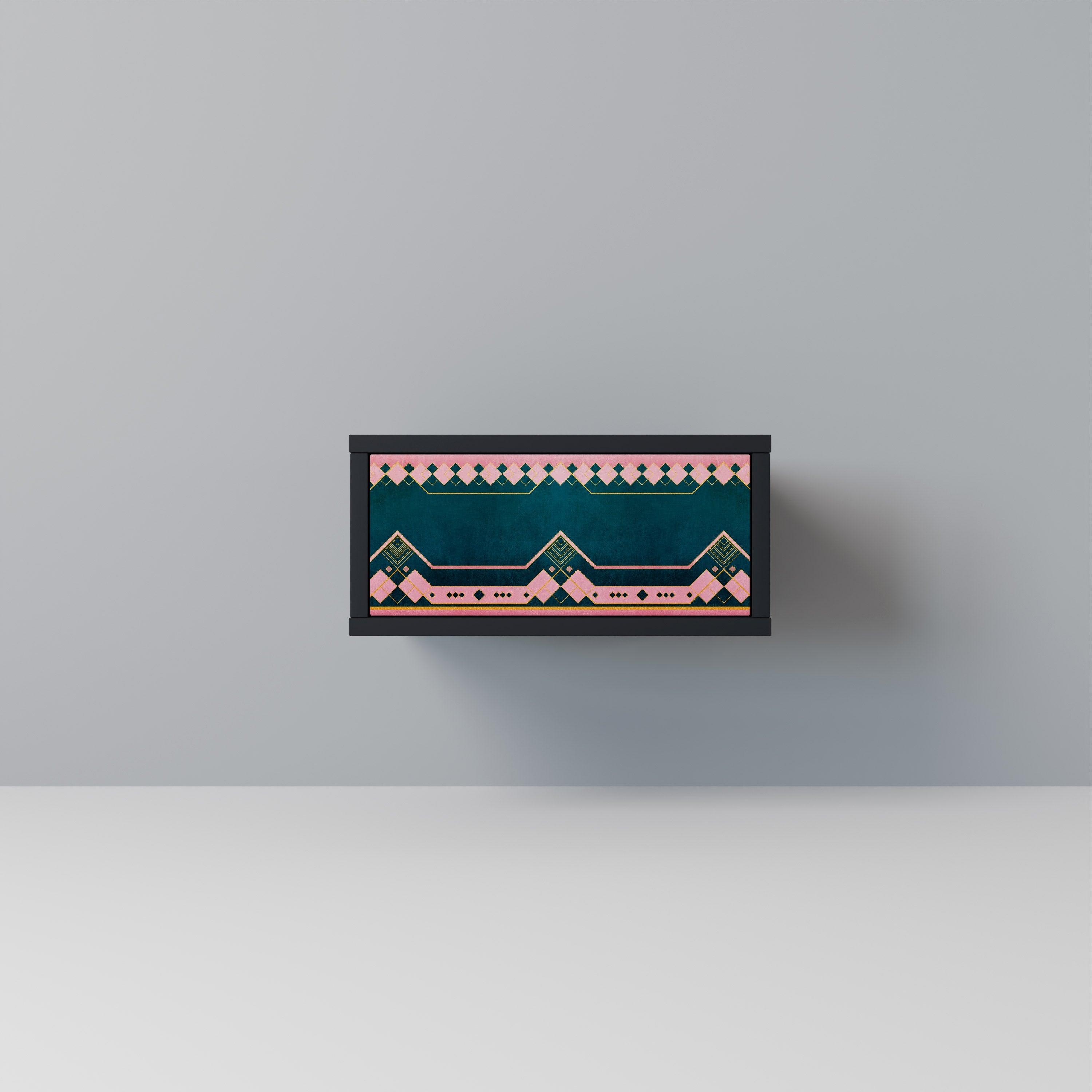 Table de chevet ROYAL COMPOSITION en finition noire