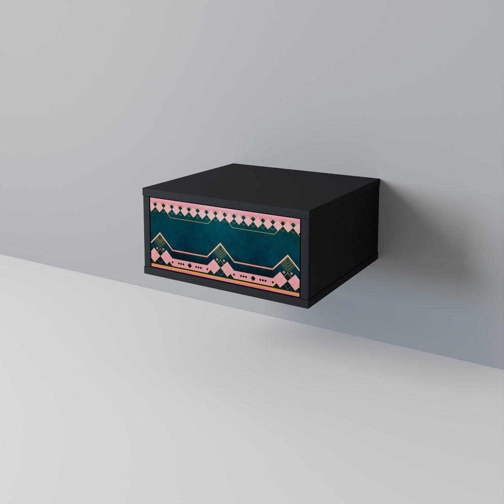 Table de chevet ROYAL COMPOSITION en finition noire