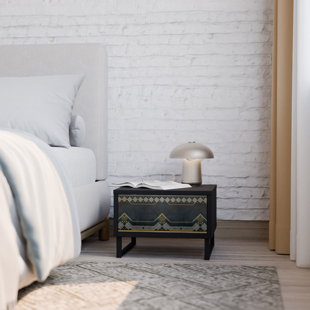 Table de chevet ROYAL ORDINARINESS en finition noire