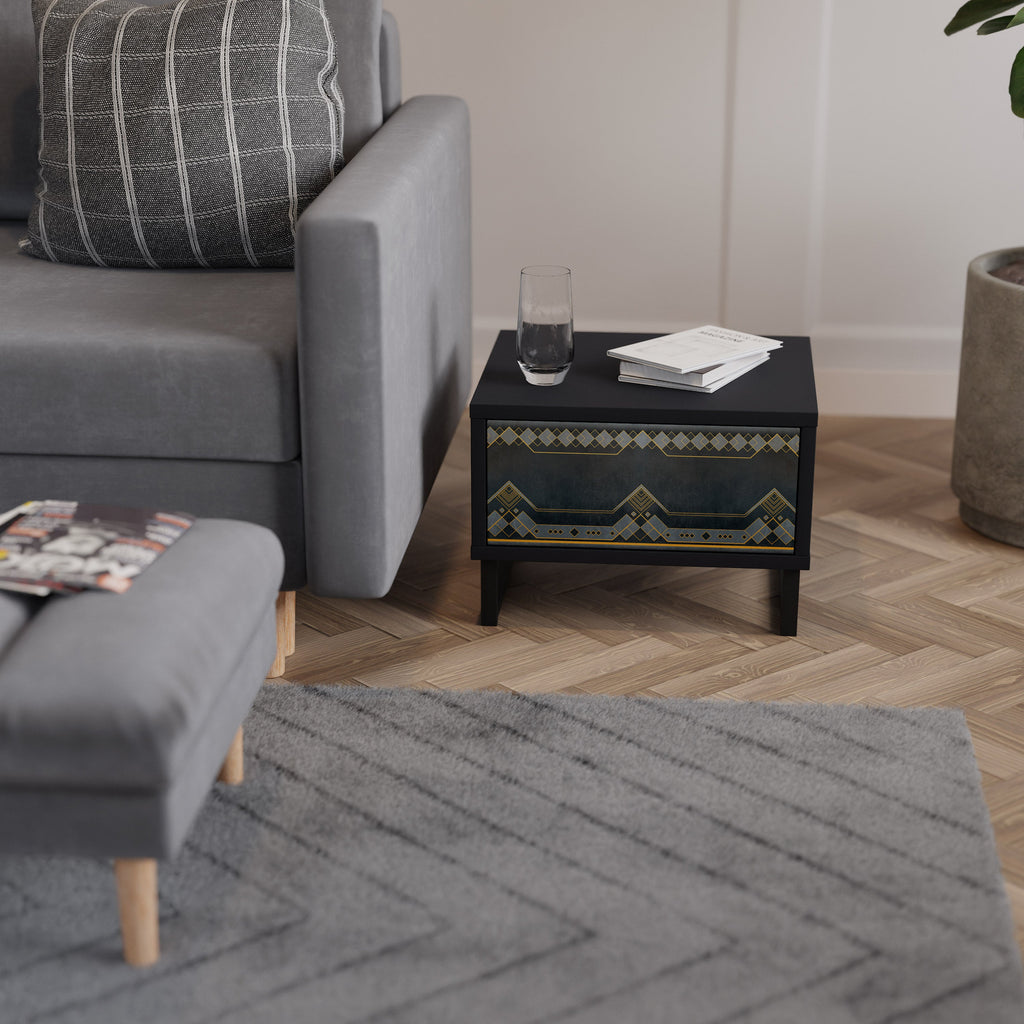 Table de chevet ROYAL ORDINARINESS en finition noire