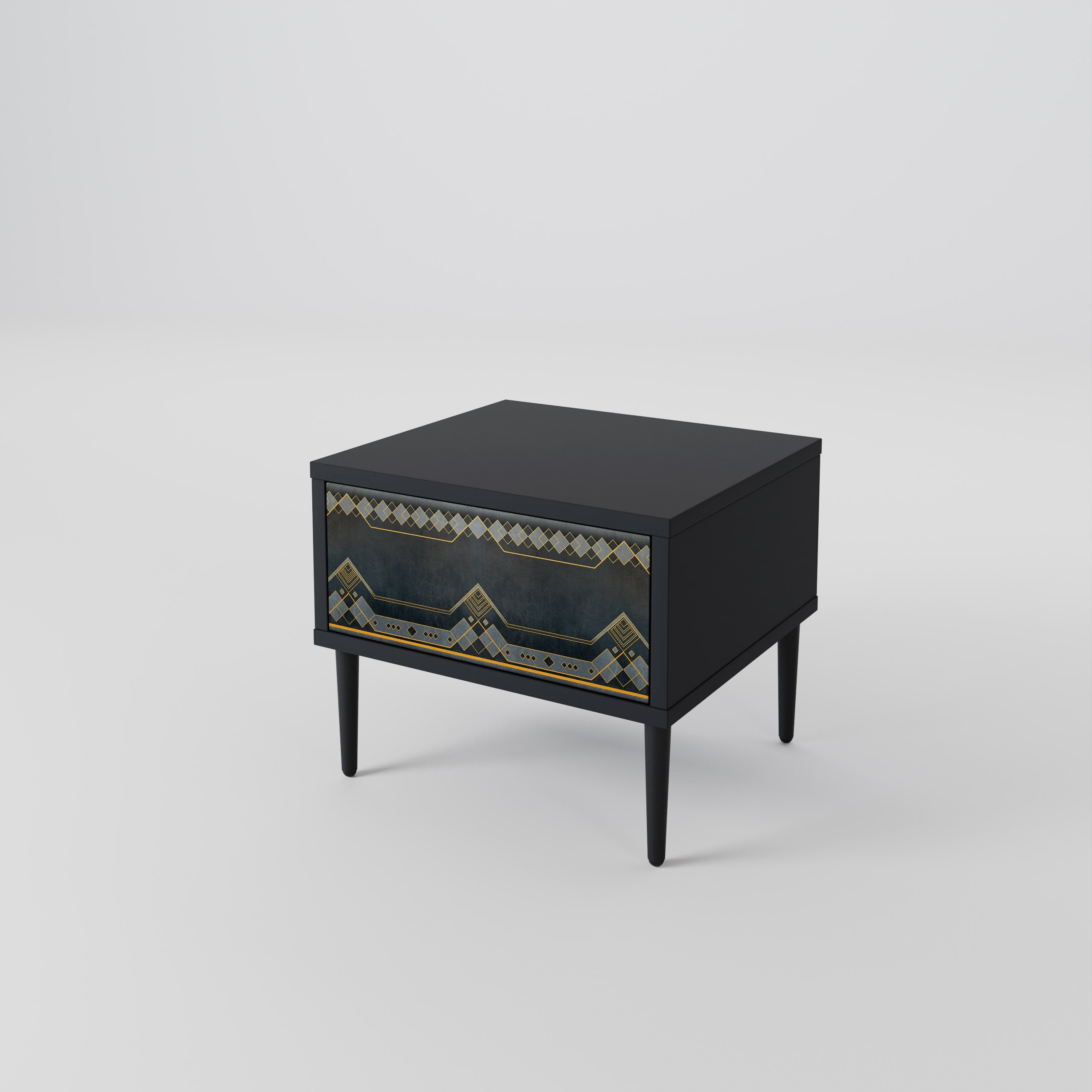 Table de chevet ROYAL ORDINARINESS en finition noire