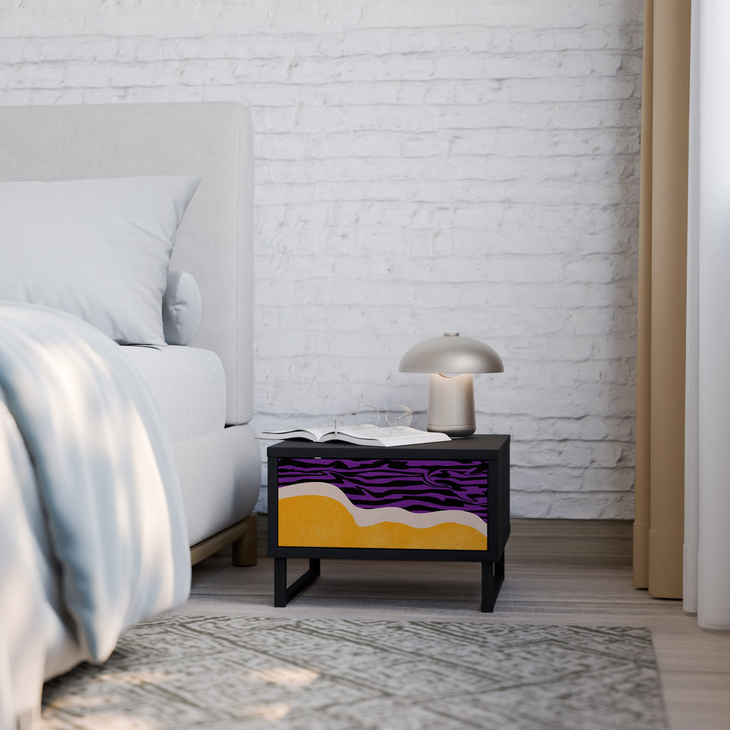 Table de chevet INDEPENDENT ORDER en finition noire