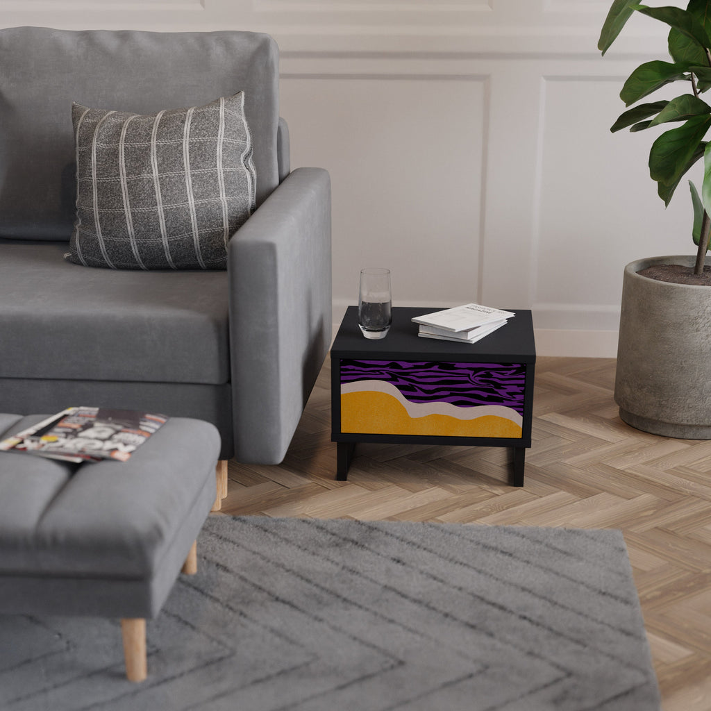 Table de chevet INDEPENDENT ORDER en finition noire