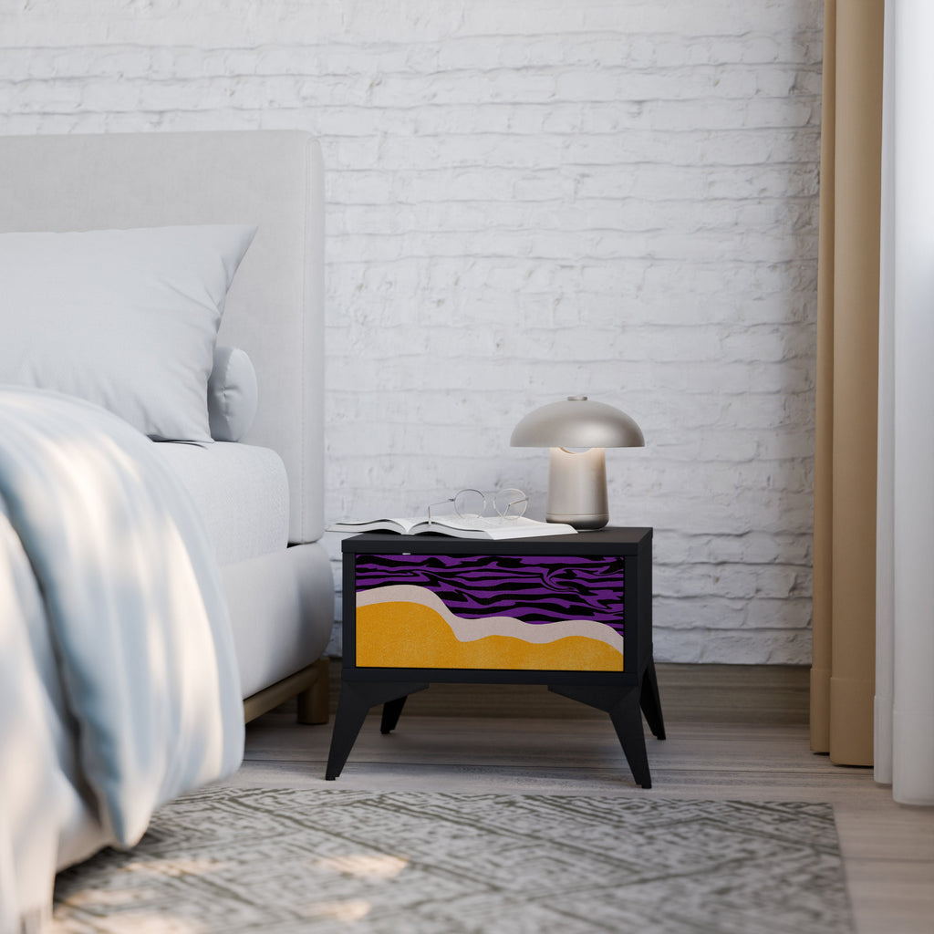 Table de chevet INDEPENDENT ORDER en finition noire