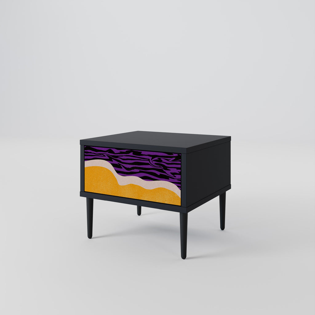 Table de chevet INDEPENDENT ORDER en finition noire